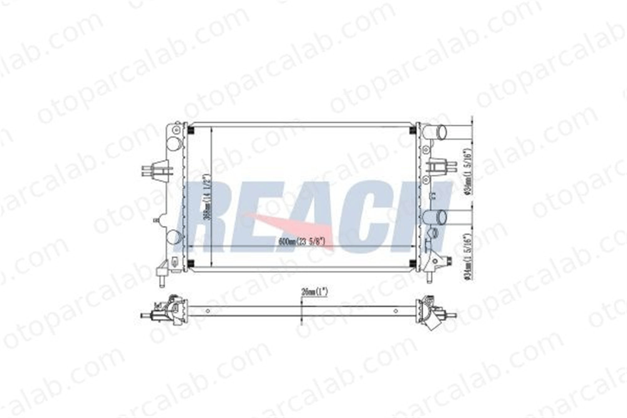 BEHR CR 531 000P Su Radyatörü OPEL ASTRA G Cabrio ASTRA G CLASSIC 1300258 1300409