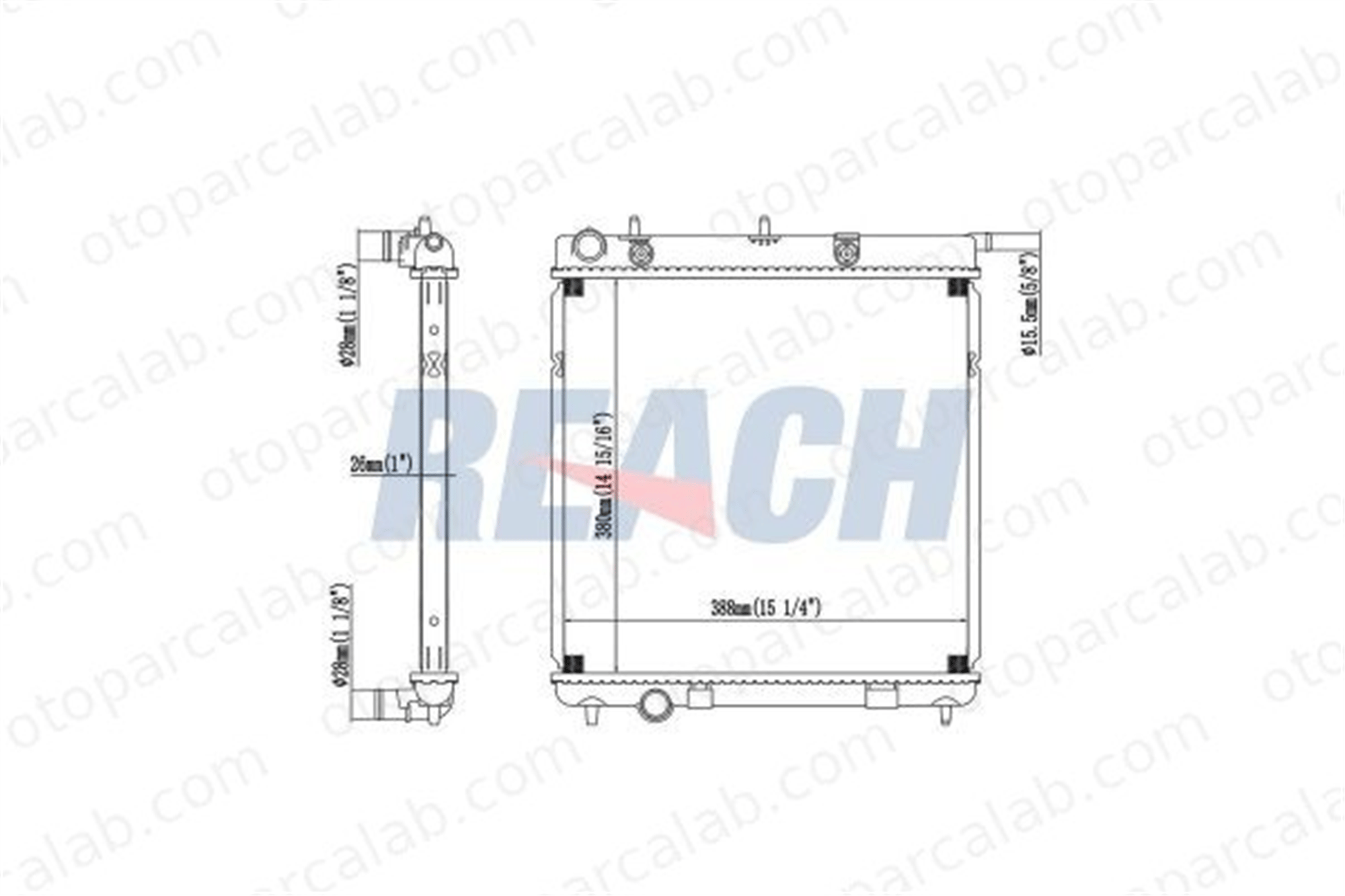 BEHR CR 557 000S Su Radyatörü PEUGEOT 208 I 2008 I 1330Q5 1330V4