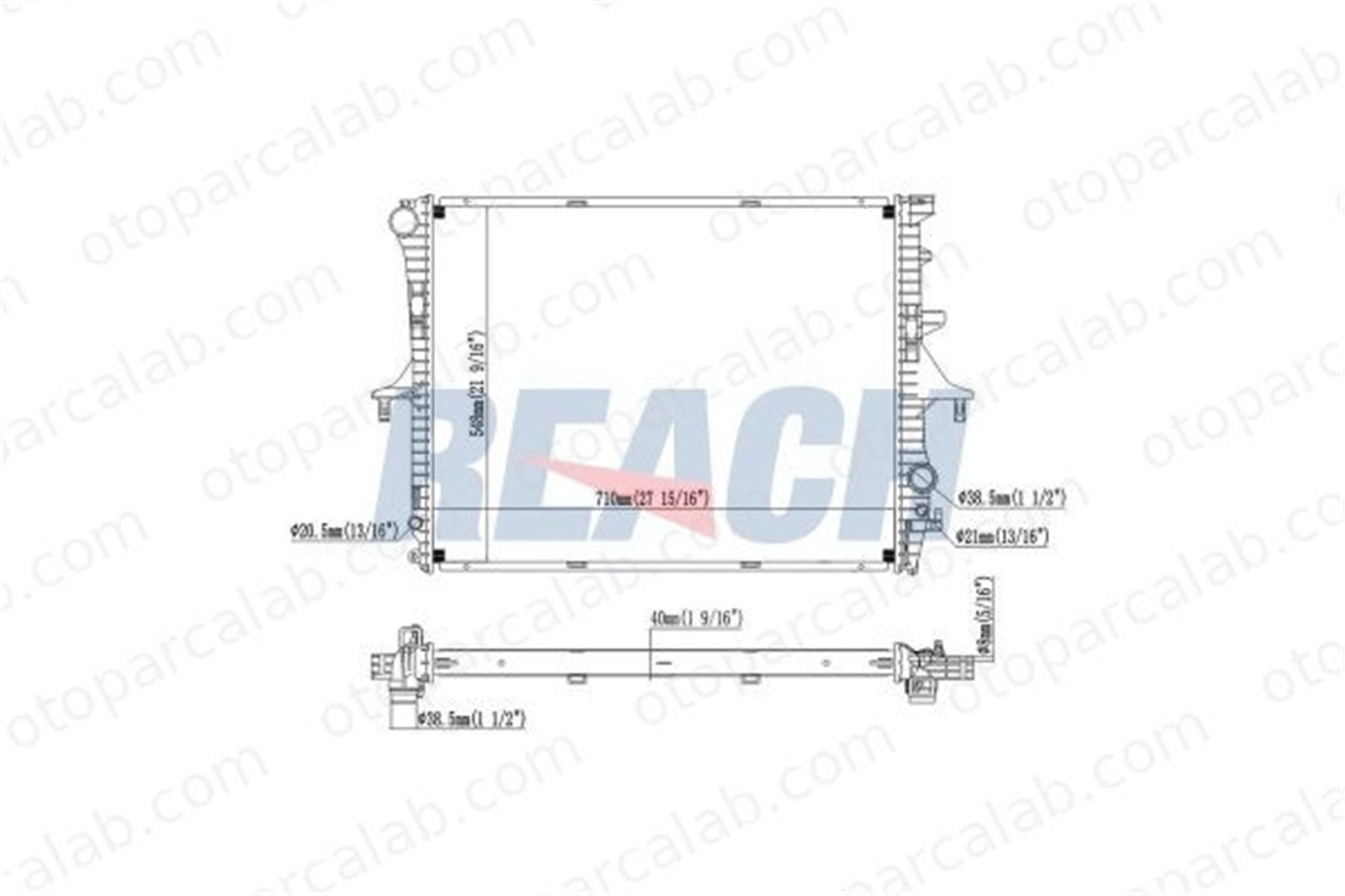 BEHR CR 568 000S Su Radyatörü AUDI Q7 PORSCHE CAYENNE 7L6121253C 7L6121253