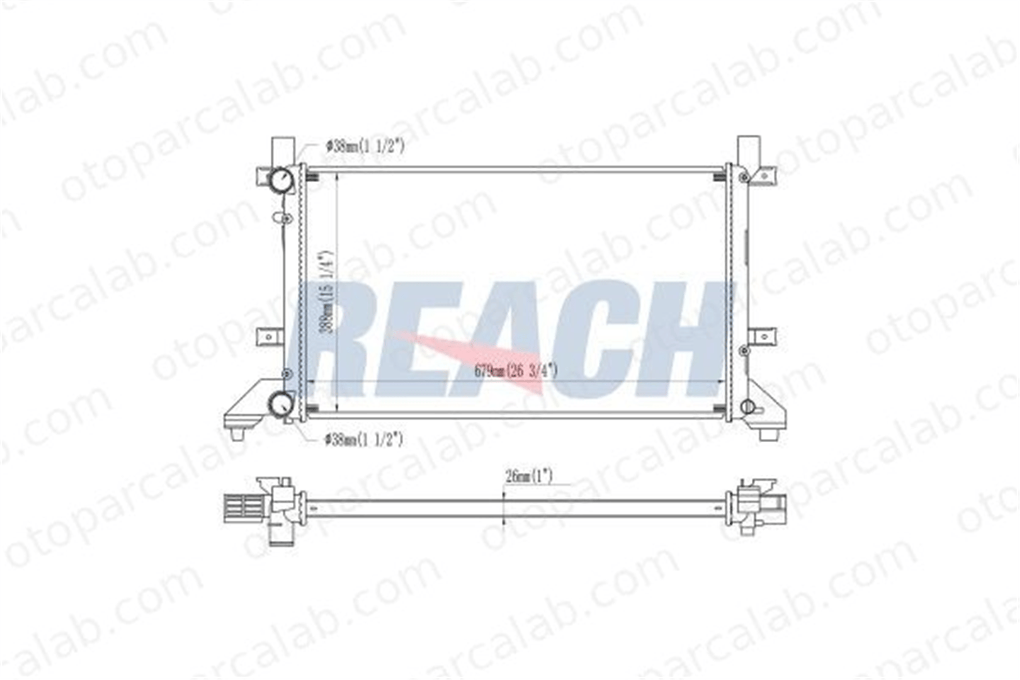 BEHR CR 606 000S Su Radyatörü VW LT 28-35 II Minibüs/Otobüs LT 28-46 II Panelvan/Van 2D0121253B 2D0121253