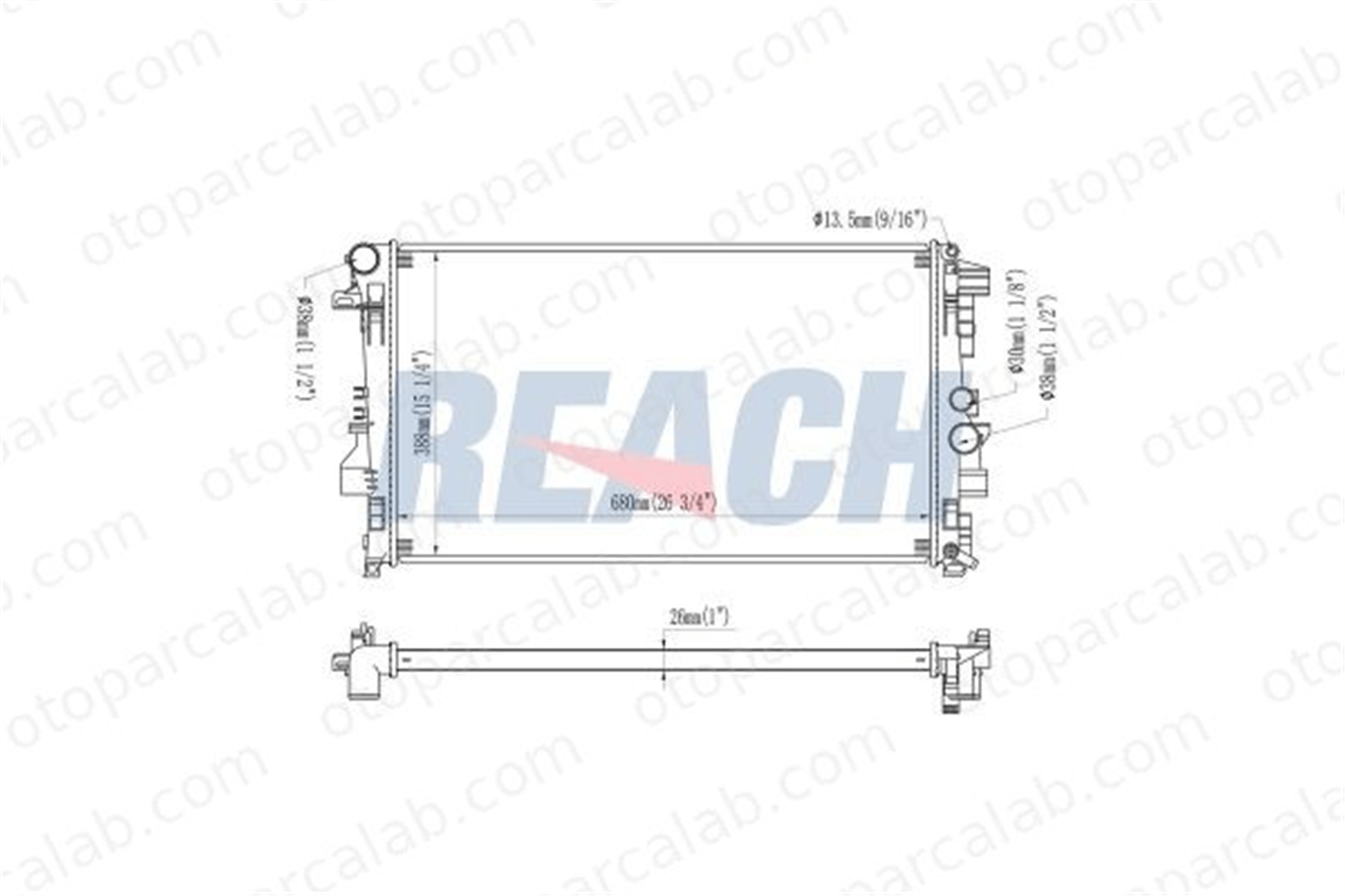 BEHR CR 608 000P Su Radyatörü MERCEDES-BENZ VITO Minibüs/Otobüs VITO / MIXTO Panelvan/Van A6395010401 6395010401