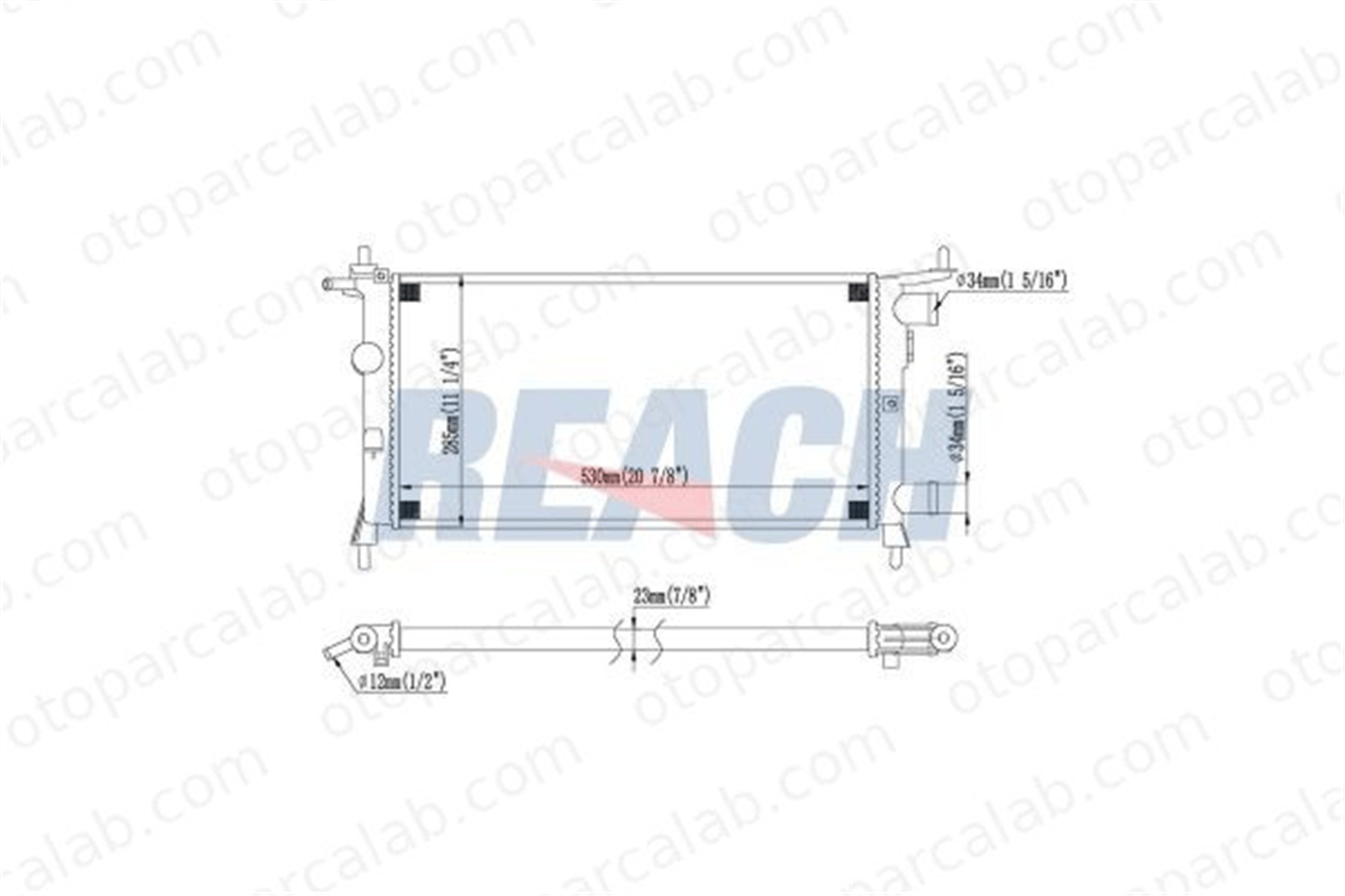 BEHR CR 735 000S Su Radyatörü CHEVROLET CORSA Pick-up OPEL CORSA B 1300173 90531547