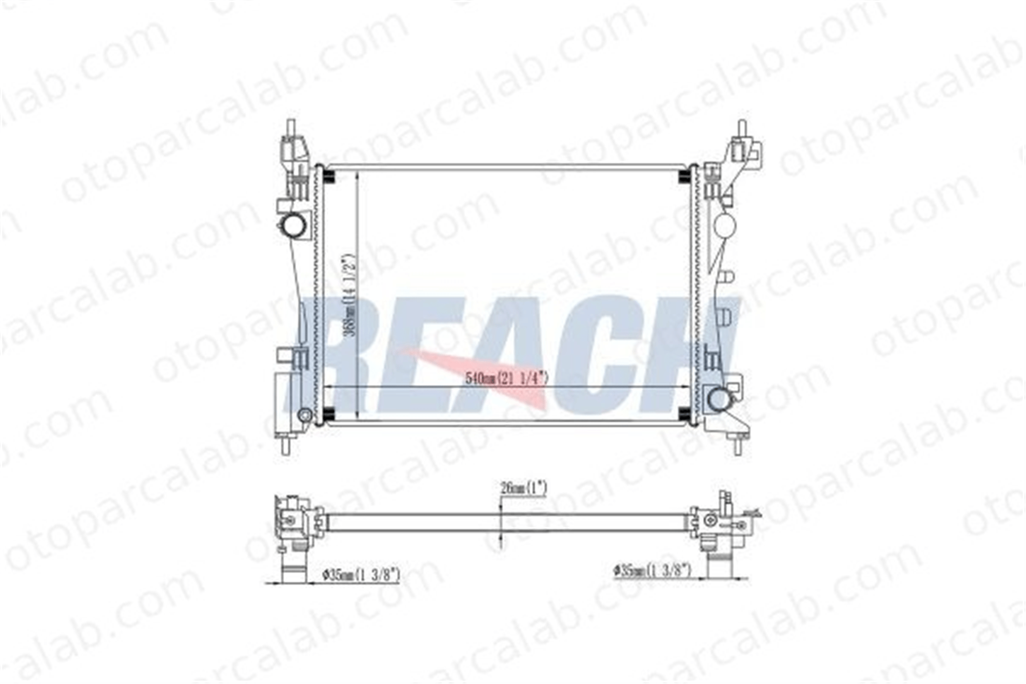 BEHR CR 773 000S Su Radyatörü FIAT GRANDE PUNTO PUNTO EVO 55700447 51864284