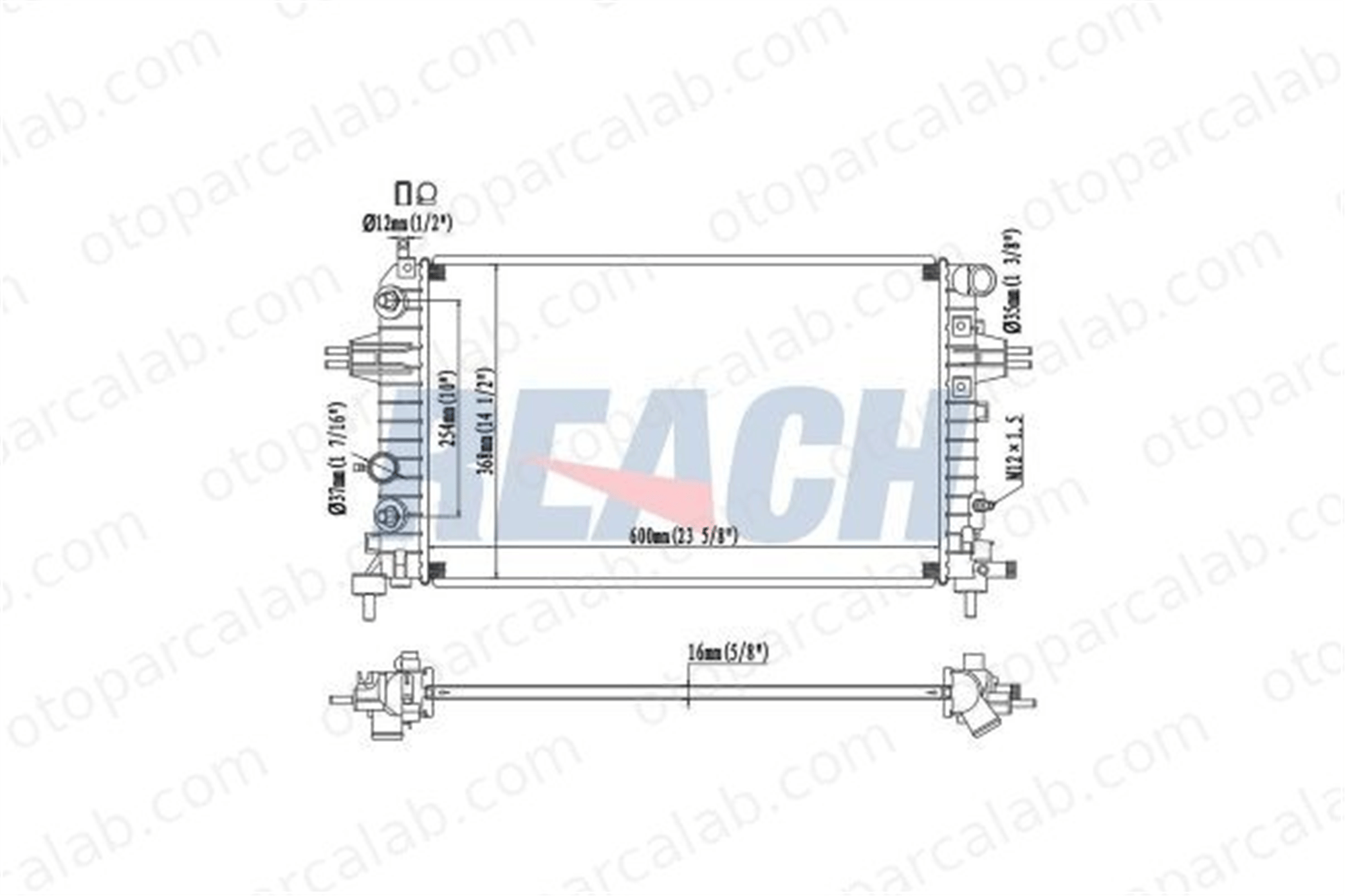 BEHR CR 918 000S Su Radyatörü OPEL ASTRA H ASTRA H Station wagon 13145210 1300265