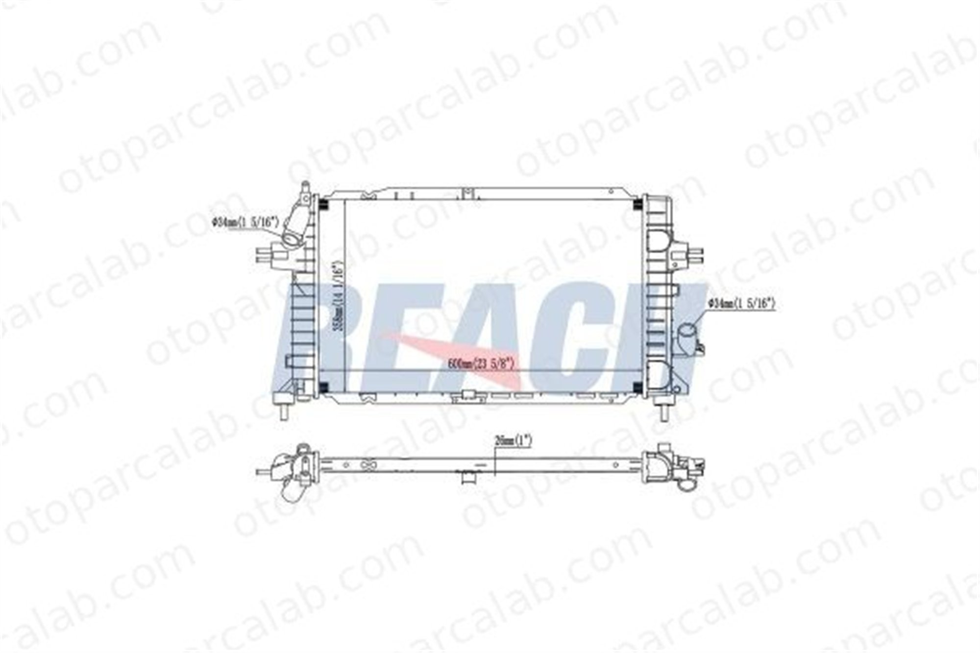 BEHR CR 920 000P Su Radyatörü OPEL ASTRA H GTC ASTRA H Station wagon 1300271 1300269