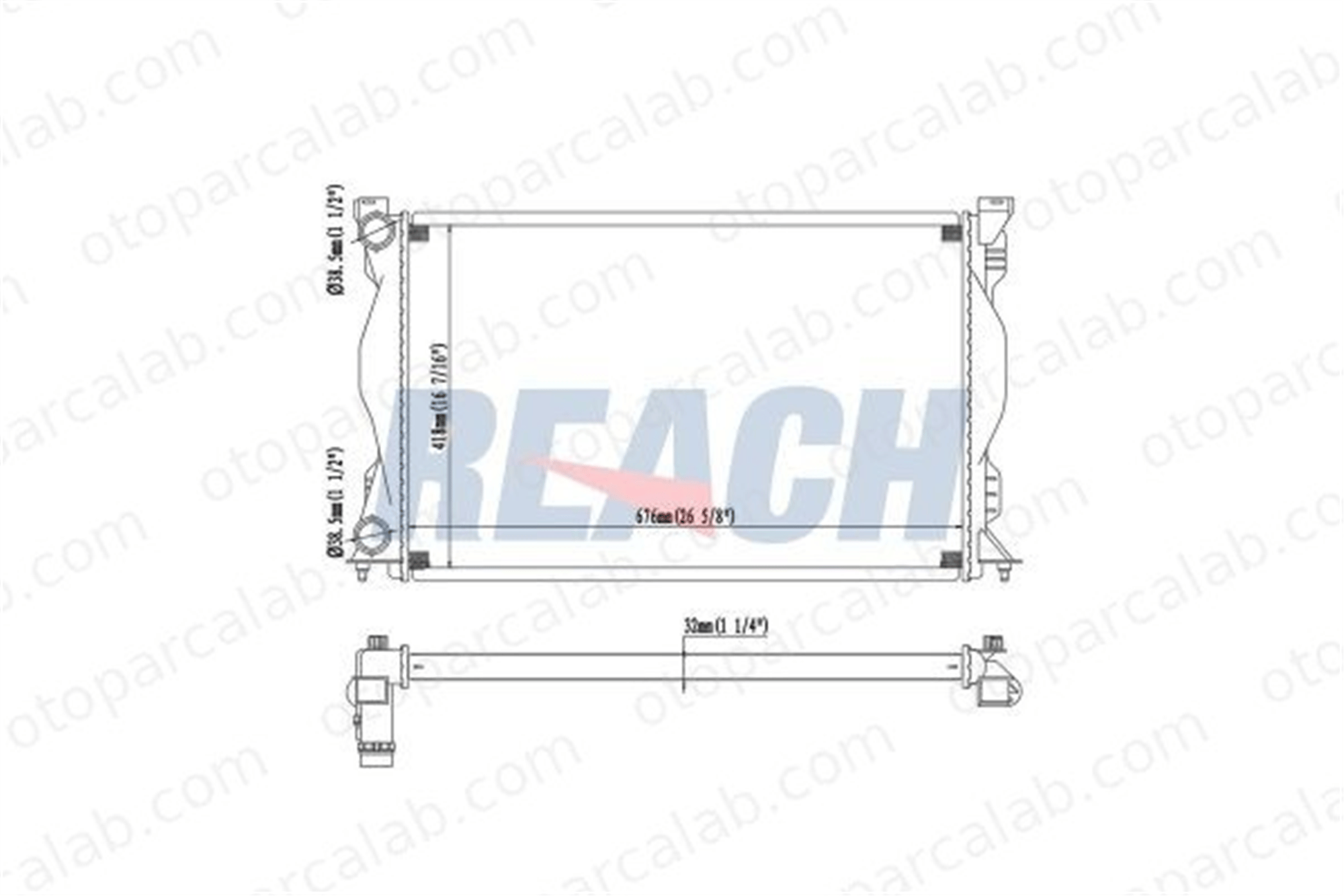 BEHR CR 977 000S Su Radyatörü AUDI A6 C6 A6 C6 Avant 4F0121251Q