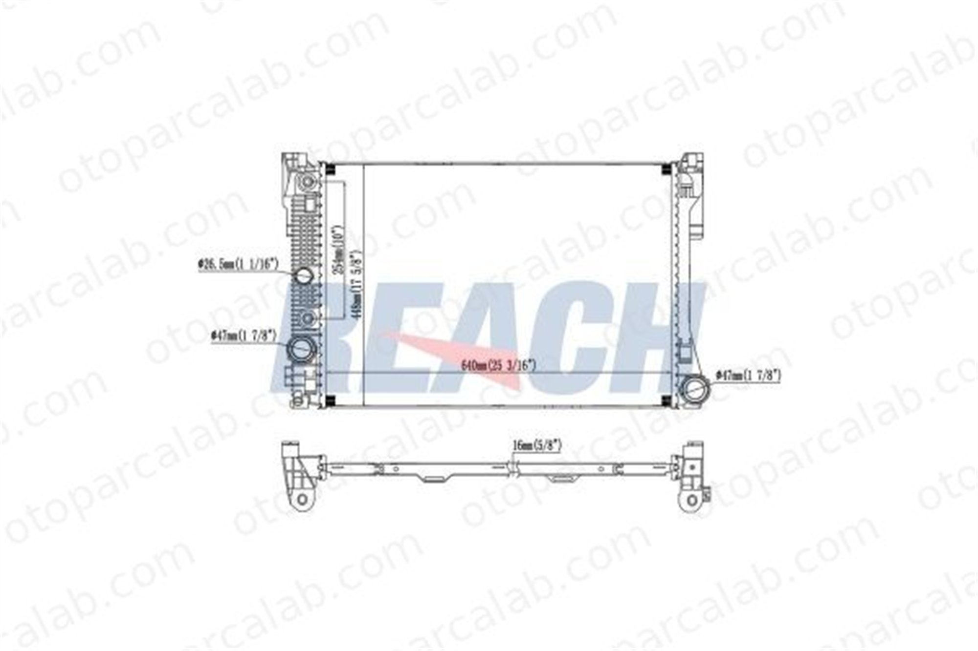 BEHR CR 988 000P Su Radyatörü MERCEDES-BENZ C-SERISI C-SERISI T-Model A2045002203 2045000203