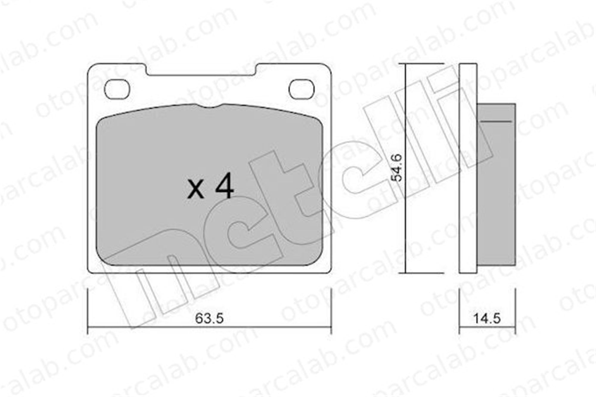 BESER 3311 Fren Disk Balata Ön BEŞER 3311 FORD ESCORT I TALBOT SIMCA SUNBEAM 1540857 1424023