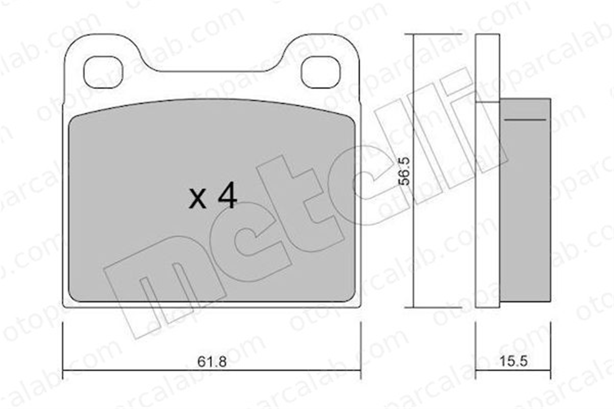 BESER 3318 Fren Disk Balata Arka BEŞER 3318 MERCEDES-BENZ S-SERISI 123 Sedan 4205720 000 420 57 20