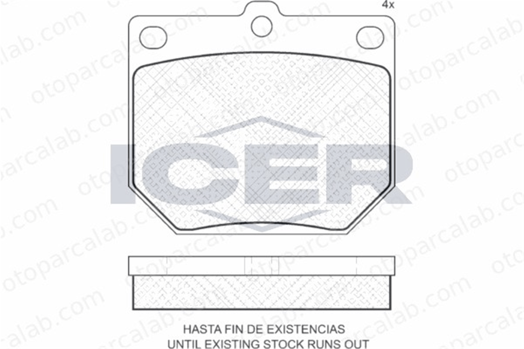 BESER 3375 Fren Disk Balata Ön BEŞER 3375 NISSAN DATSUN 180B LAUREL 41060N300 410608725