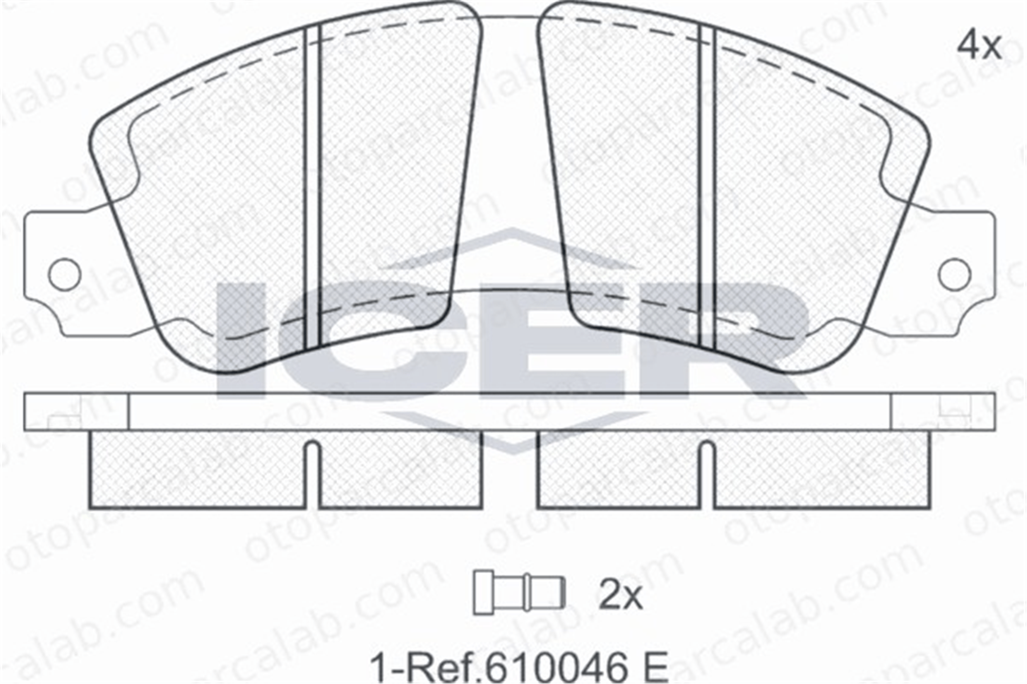 BESER 3527 Fren Disk Balata Ön BEŞER 3527 RENAULT TRAFIC Panelvan/Van TRAFIC Minibüs/Otobüs 7701201534 7701201454