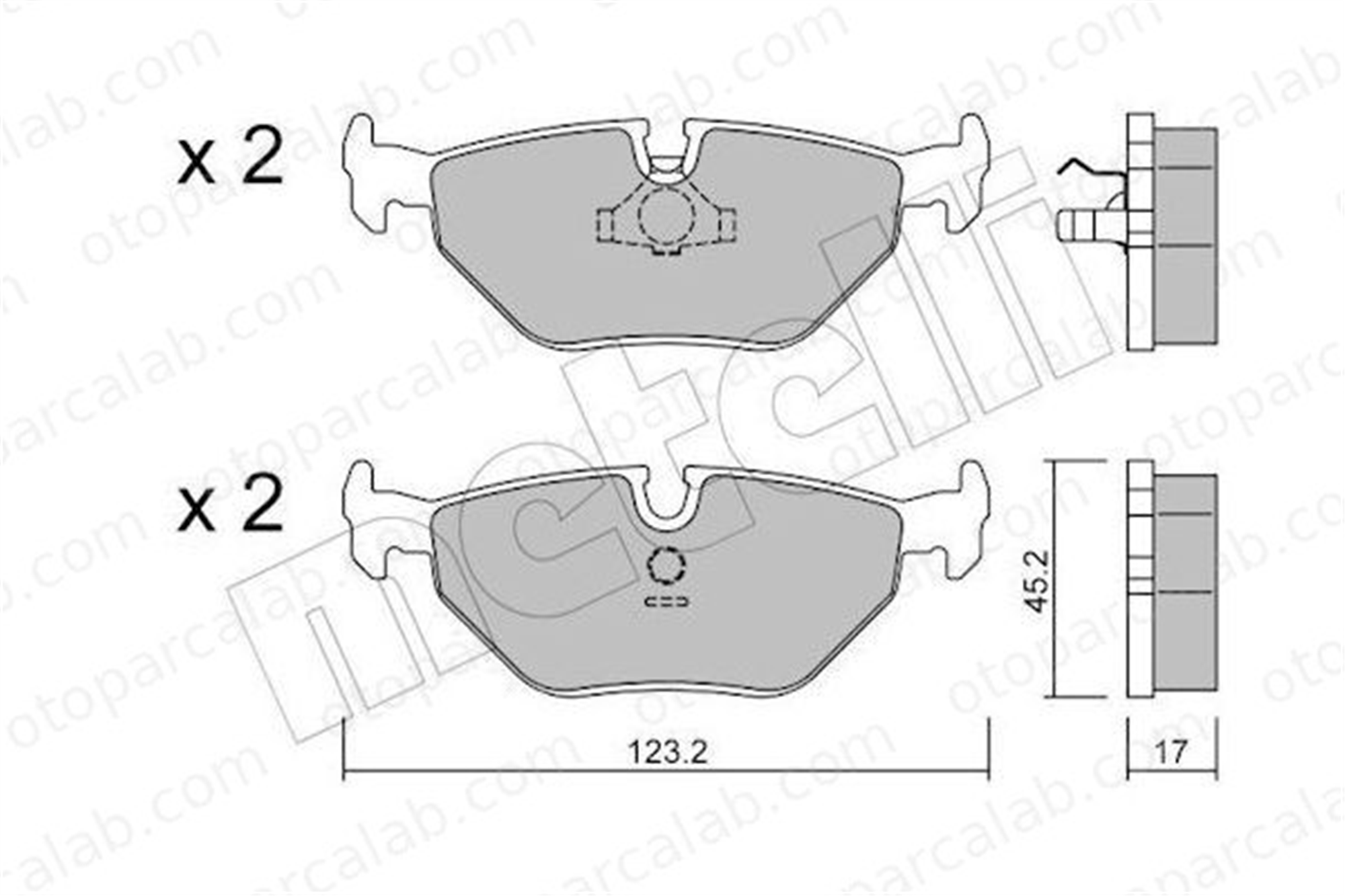 BESER 3578 Fren Disk Balata Arka BEŞER 3578 BMW 5 5 Touring 34216761253 1160341