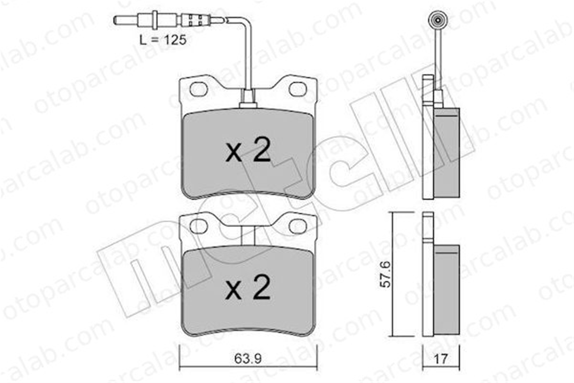 BESER 3680 Fren Disk Balata Arka BEŞER 3680 PEUGEOT 605 MERCEDES-BENZ V-SERISI 425081 24204820