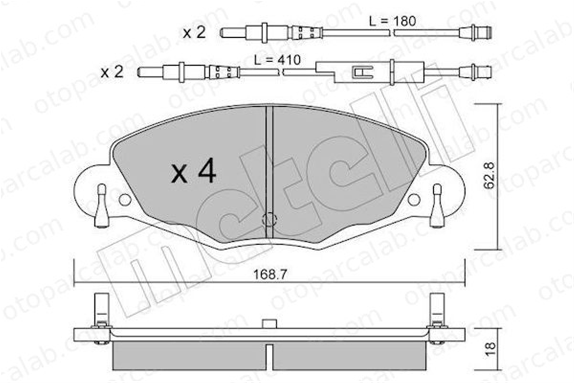 BESER 3934 Fren Disk Balata Ön BEŞER 3934 CITROËN C5 II Break C5 II 425216 425249