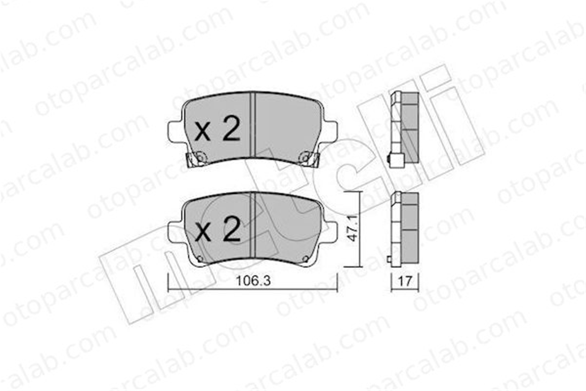 BESER 4150 Fren Disk Balata Arka BEŞER 4150 OPEL INSIGNIA A INSIGNIA A Sports Tourer 13237765 13237766