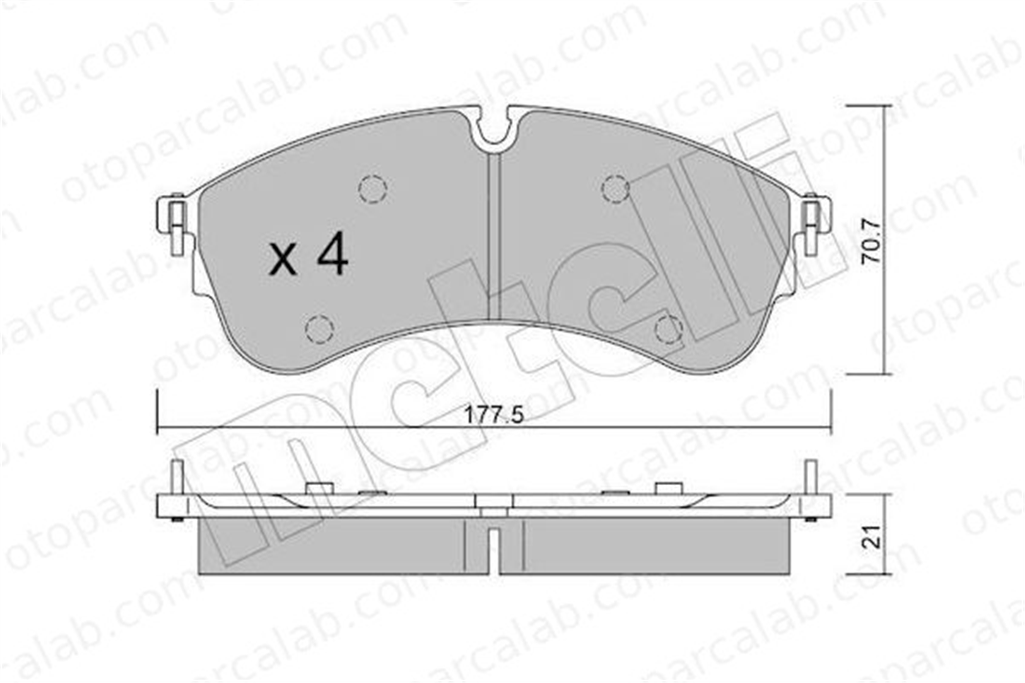 BESER 4356 Fren Disk Balata Ön BEŞER 4356 VW CRAFTER Panelvan/Van MAN TGE Panelvan/Van 2N0698151A 65508206001