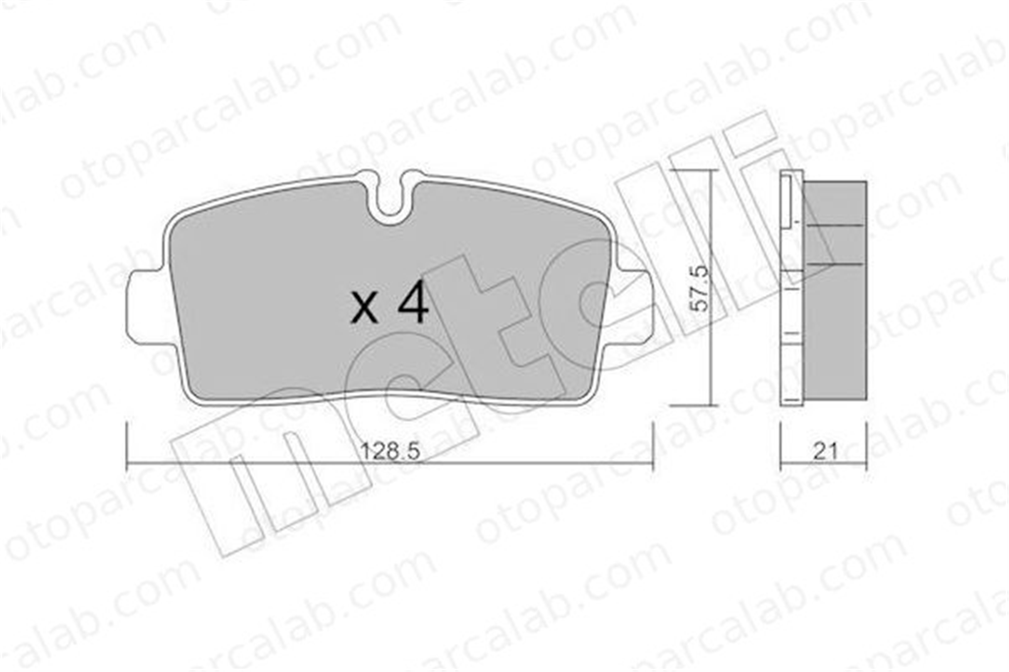 BESER 4414 Fren Disk Balata Arka BEŞER 4414 IVECO DAILY VI Platform şasi DAILY VI Panelvan/Van 42579529