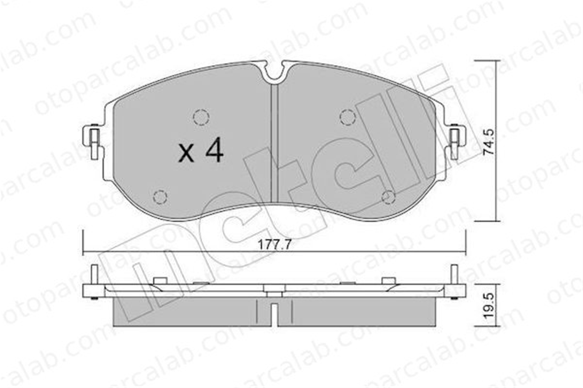 BESER 4493 Fren Disk Balata Ön BEŞER 4493 VW CRAFTER Panelvan/Van MAN TGE Panelvan/Van 2N0698151B 65508206006