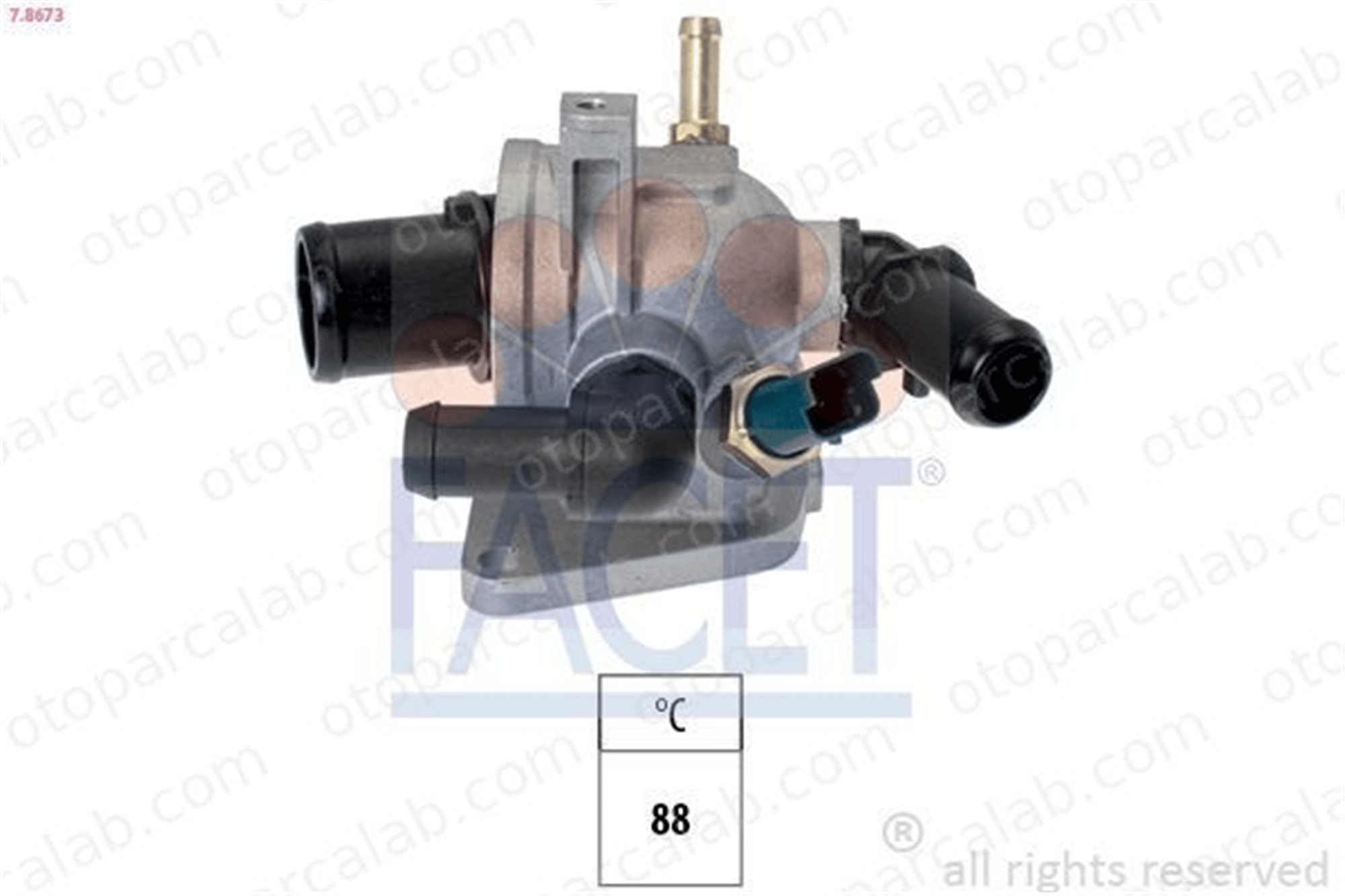 BITAPART BFI204019 Termostat FIAT DOBLO Cargo DOBLO Minibüs/Otobüs 55194271 55202373