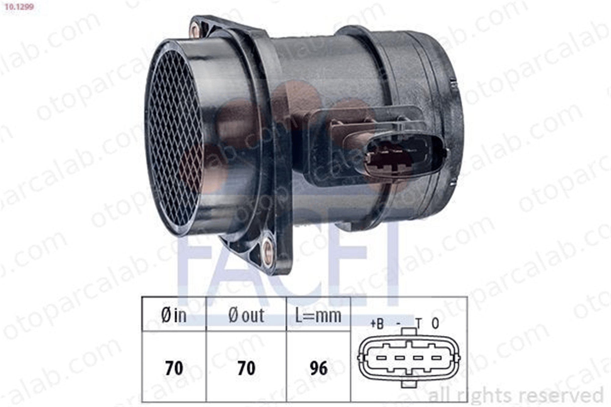 BITAPART BFI390001 Hava Debimetresi ALFA ROMEO MITO FIAT PUNTO EVO 51782034 55183650