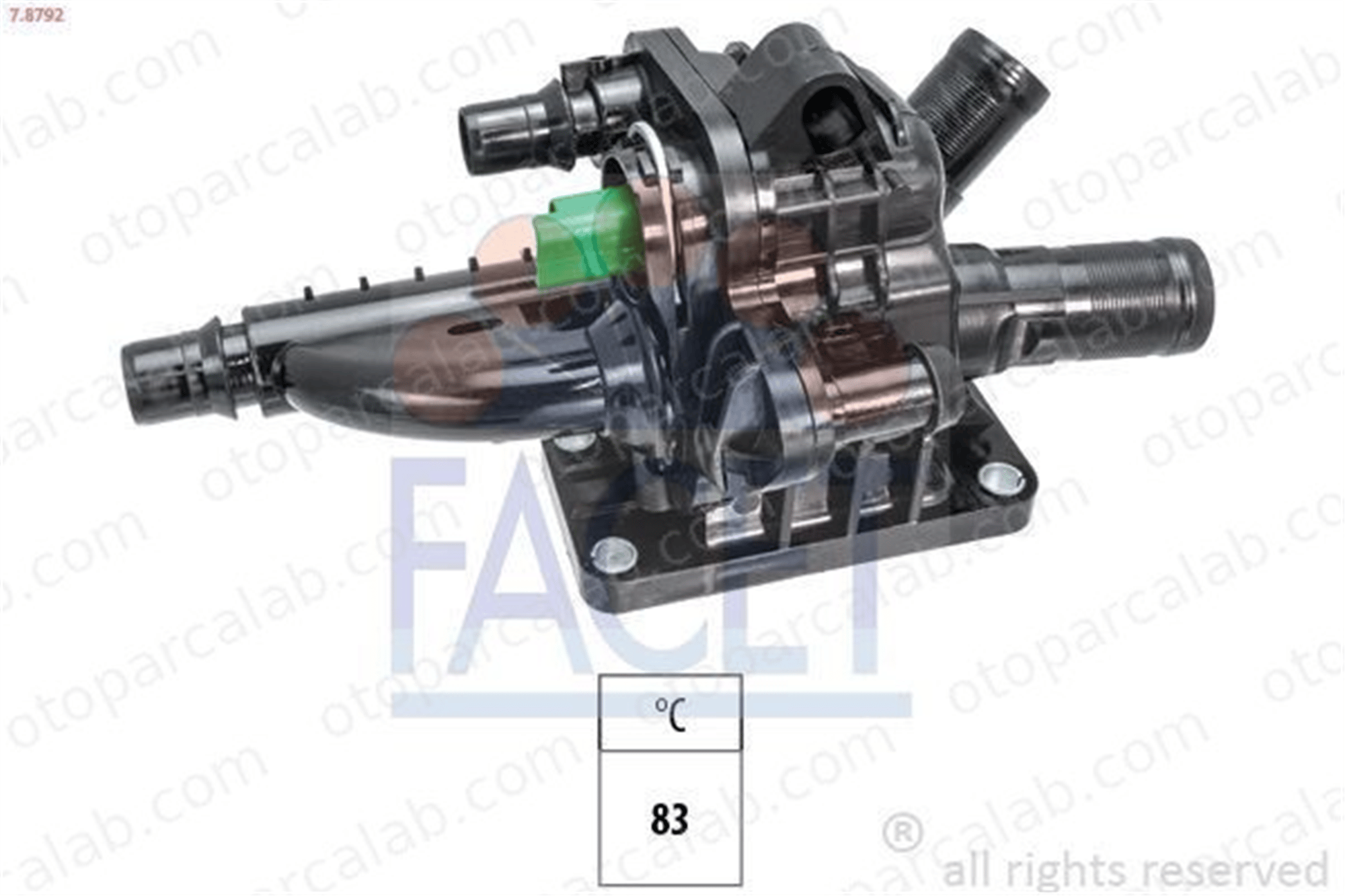 BITAPART BPE210069 Termostat 83 °C PEUGEOT PARTNER Kasa/büyük limuzin CITROËN BERLINGO Kasa/büyük limuzin 1336AX 9684588980