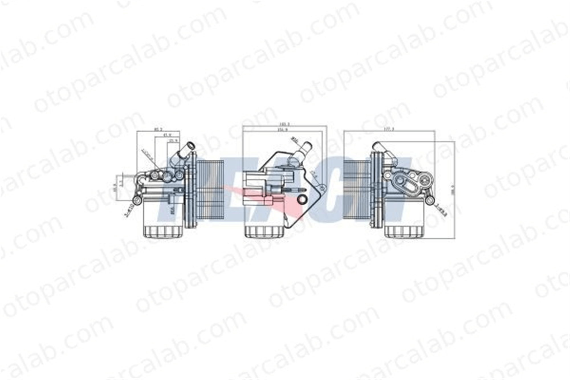 BITAPART BPE240007 Motor Yağ Soğutucu FORD TRANSIT Minibüs/Otobüs TRANSIT Panelvan/Van 9808866680 1103Q1