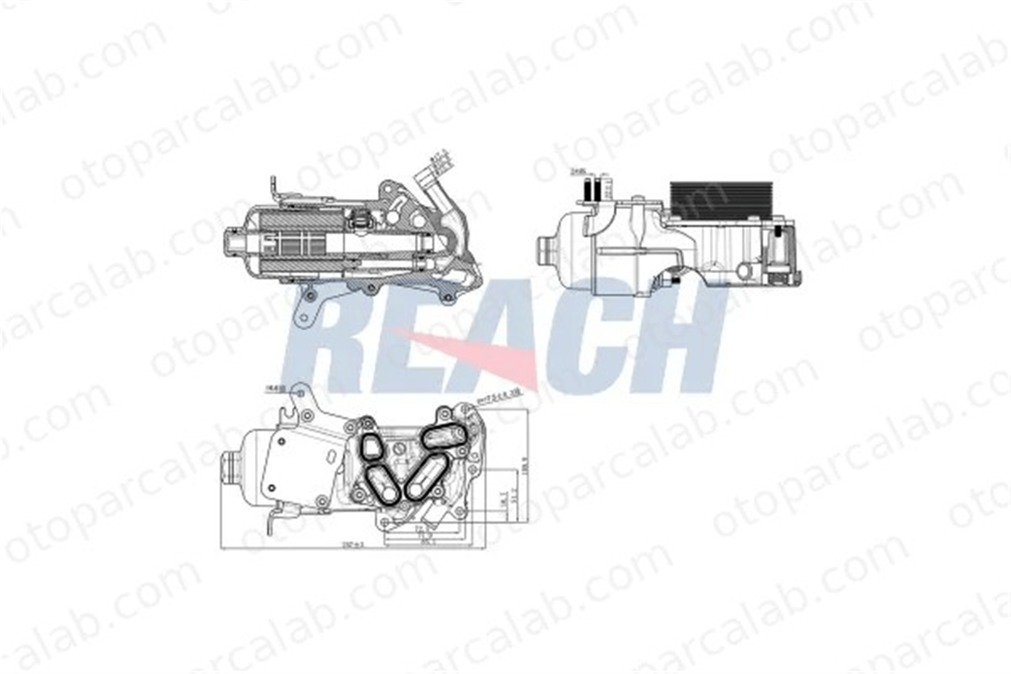BITAPART BPE259021 Motor Yağ Soğutucu CITROËN BERLINGO Kasa/büyük limuzin PEUGEOT PARTNER Kasa/büyük limuzin 1103S7 MN982519