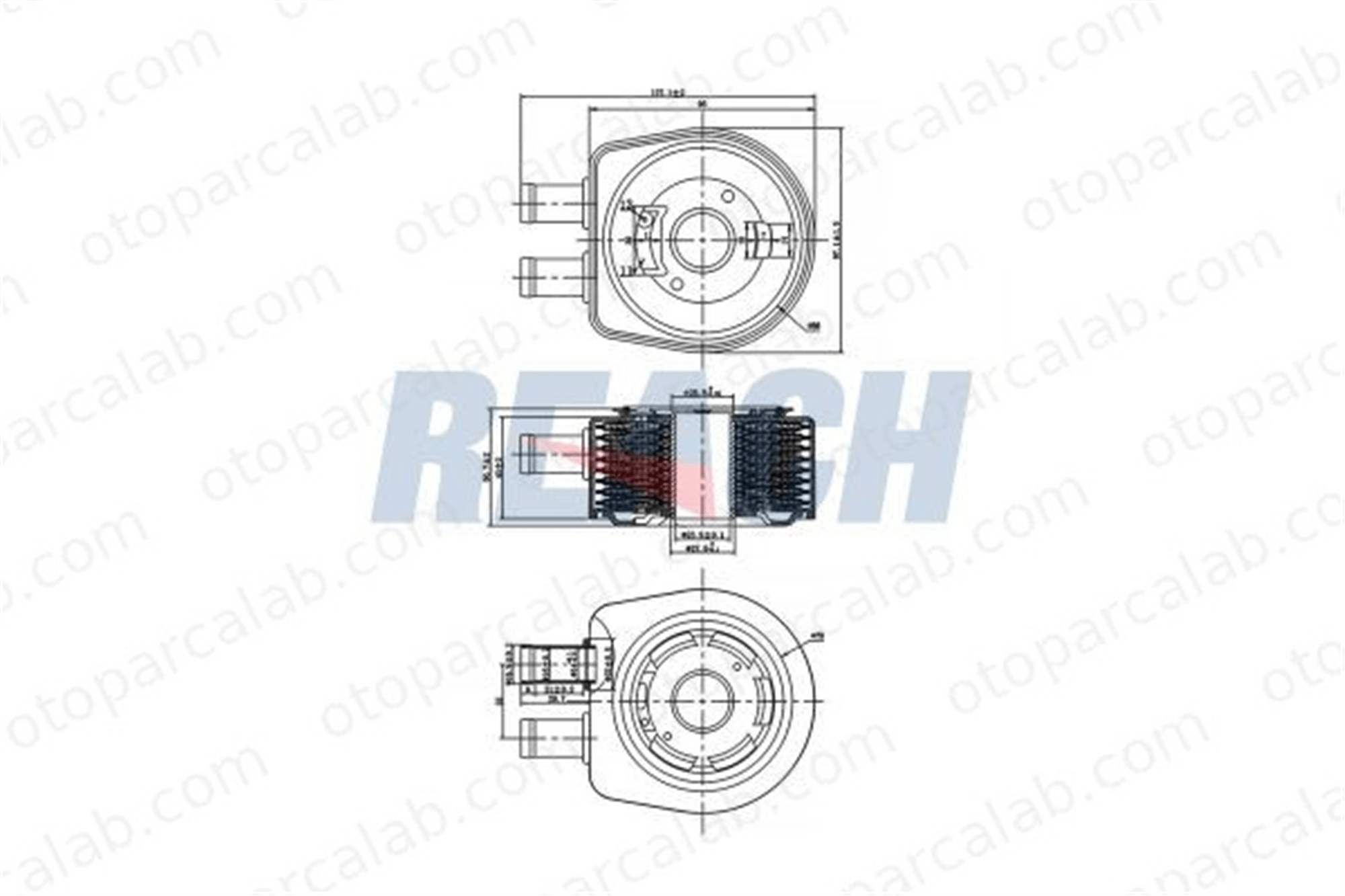 BITAPART BRE240003 Motor Yağ Soğutucu RENAULT LAGUNA II Grandtour MEGANE II 7700852778 1660067JG0