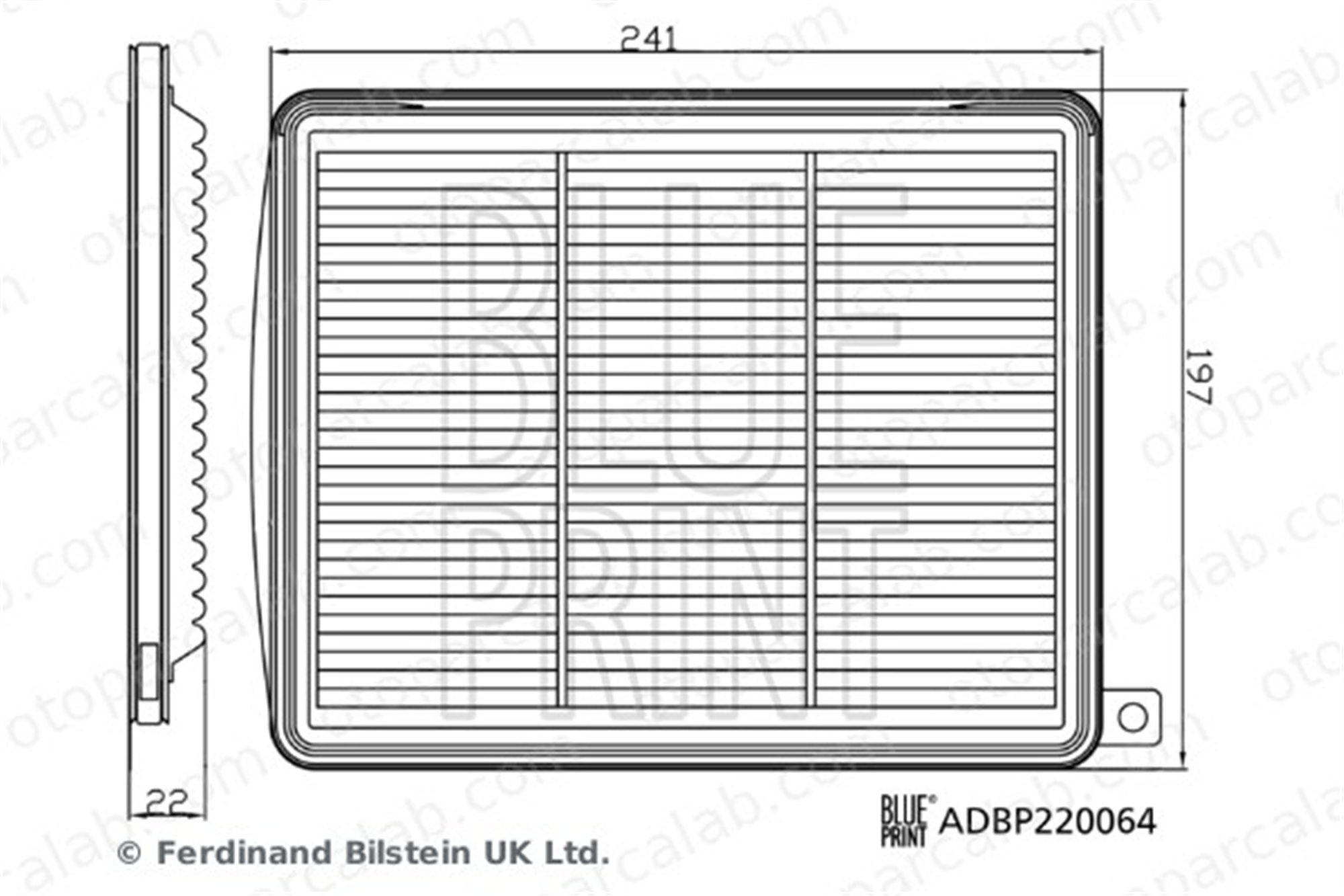 BLUE PRINT ADBP220064 Hava Filtresi HYUNDAI i10 III 28113K7000