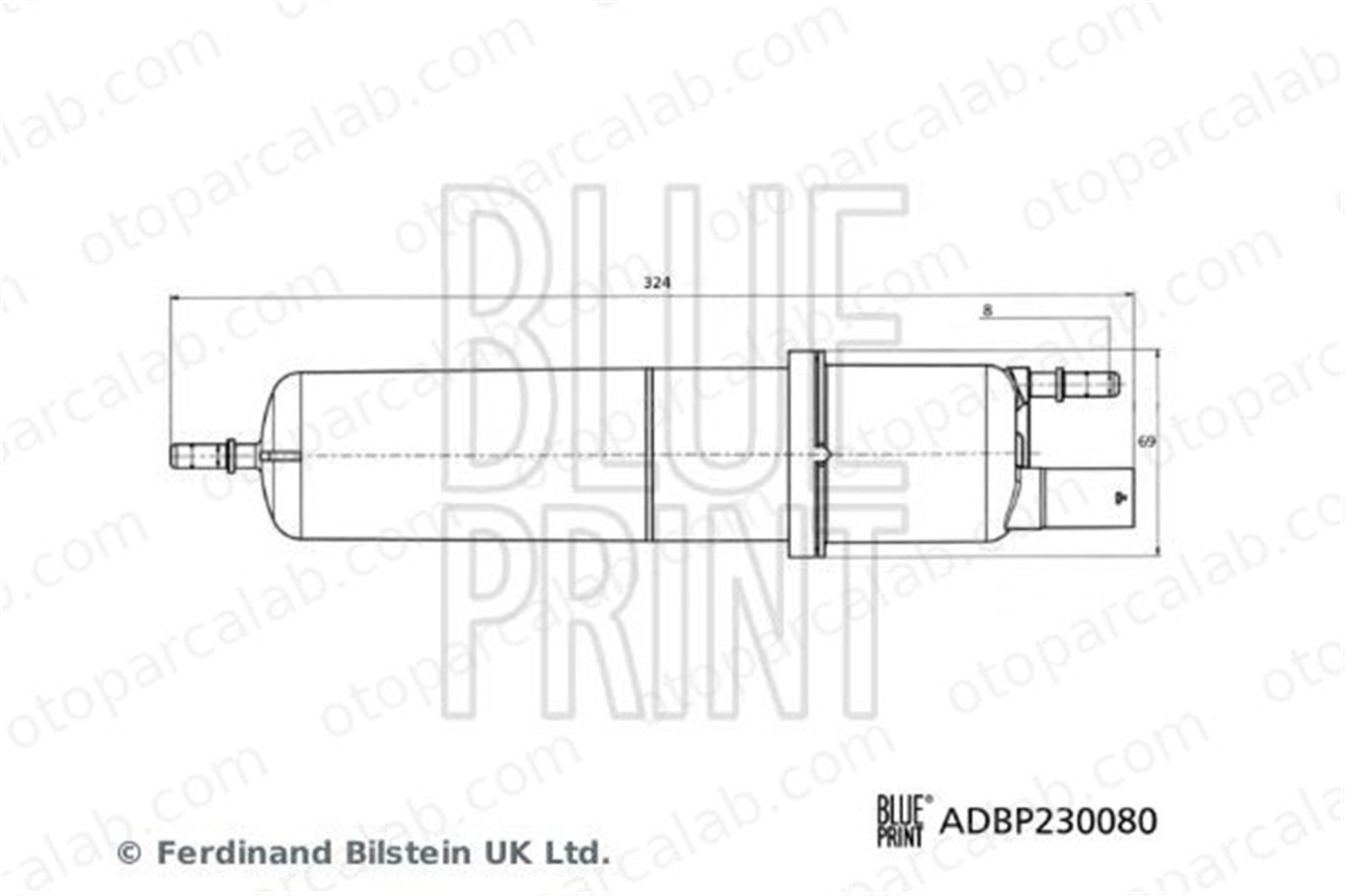 BLUE PRINT ADBP230080 Yakıt Filtresi BMW 5 5 Touring 13329886040 13328582272