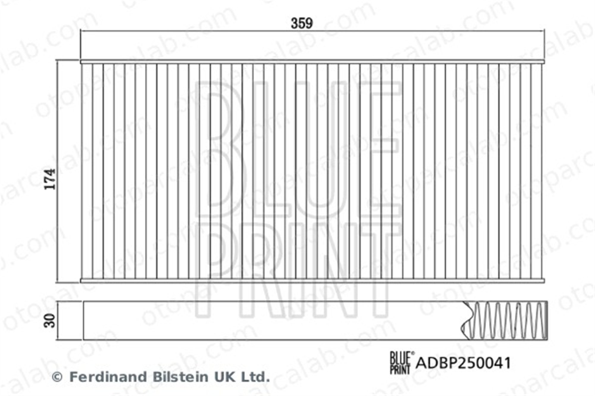 BLUE PRINT ADBP250041 Polen Filtresi VW ID.3 ID.4 1EA819669 2823904