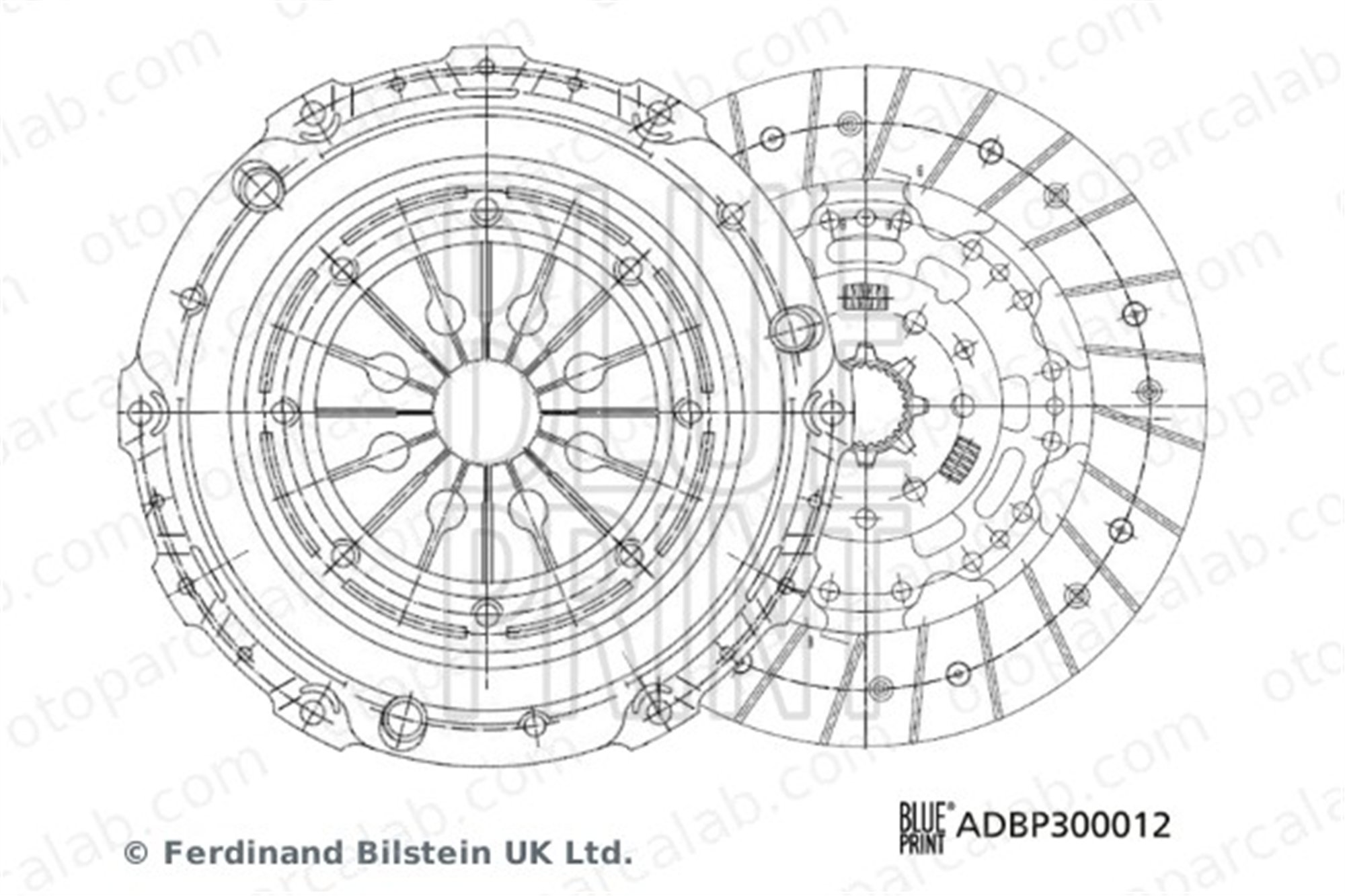 BLUE PRINT ADBP300012 Debriyaj Seti VW TRANSPORTER T5 Minibüs/Otobüs TRANSPORTER T5 Panelvan/Van 3L141015B 03L141015B