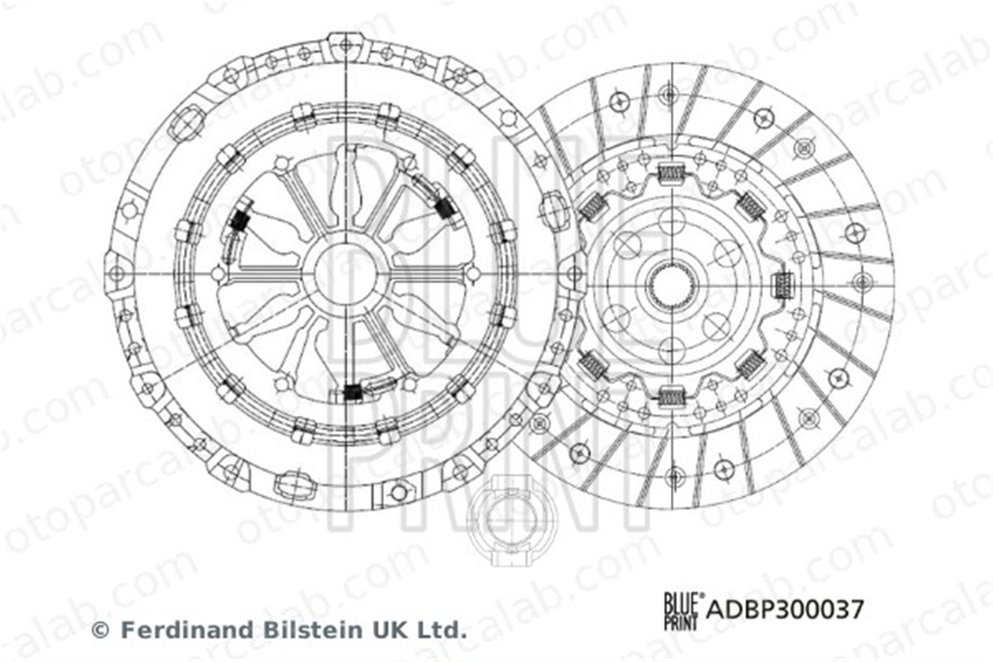 BLUE PRINT ADBP300037 Debriyaj Seti SEAT LEON VW PASSAT ALLTRACK B7 6J141015 06J141015