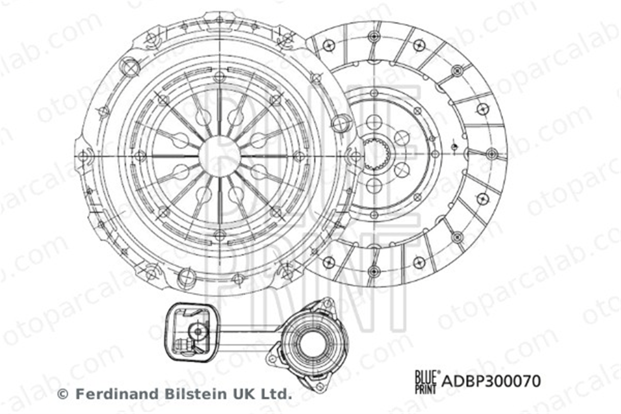 BLUE PRINT ADBP300070 Debriyaj Seti FORD TRANSIT Minibüs/Otobüs TRANSIT Panelvan/Van 1376498S1 1376498