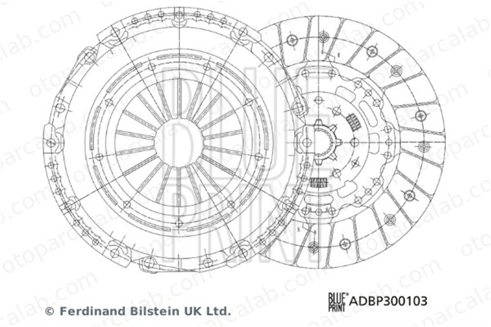 BLUE PRINT ADBP300103 Debriyaj Seti OPEL ZAFIRA TOURER C ASTRA J 664276 55214812