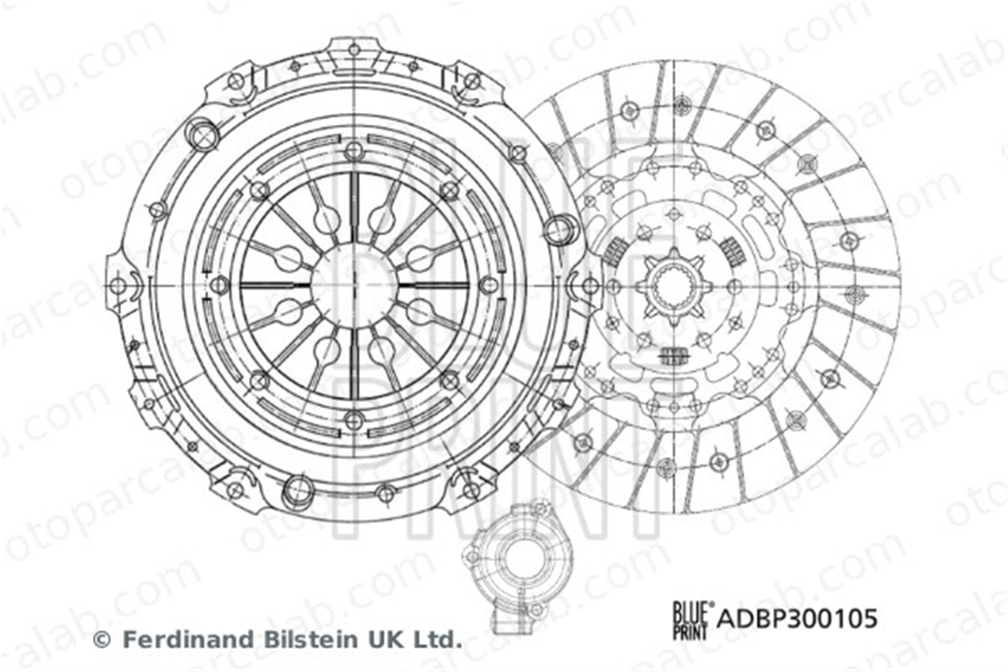BLUE PRINT ADBP300105 Debriyaj Seti OPEL INSIGNIA A INSIGNIA A Sedan 664271S2 0664271S2
