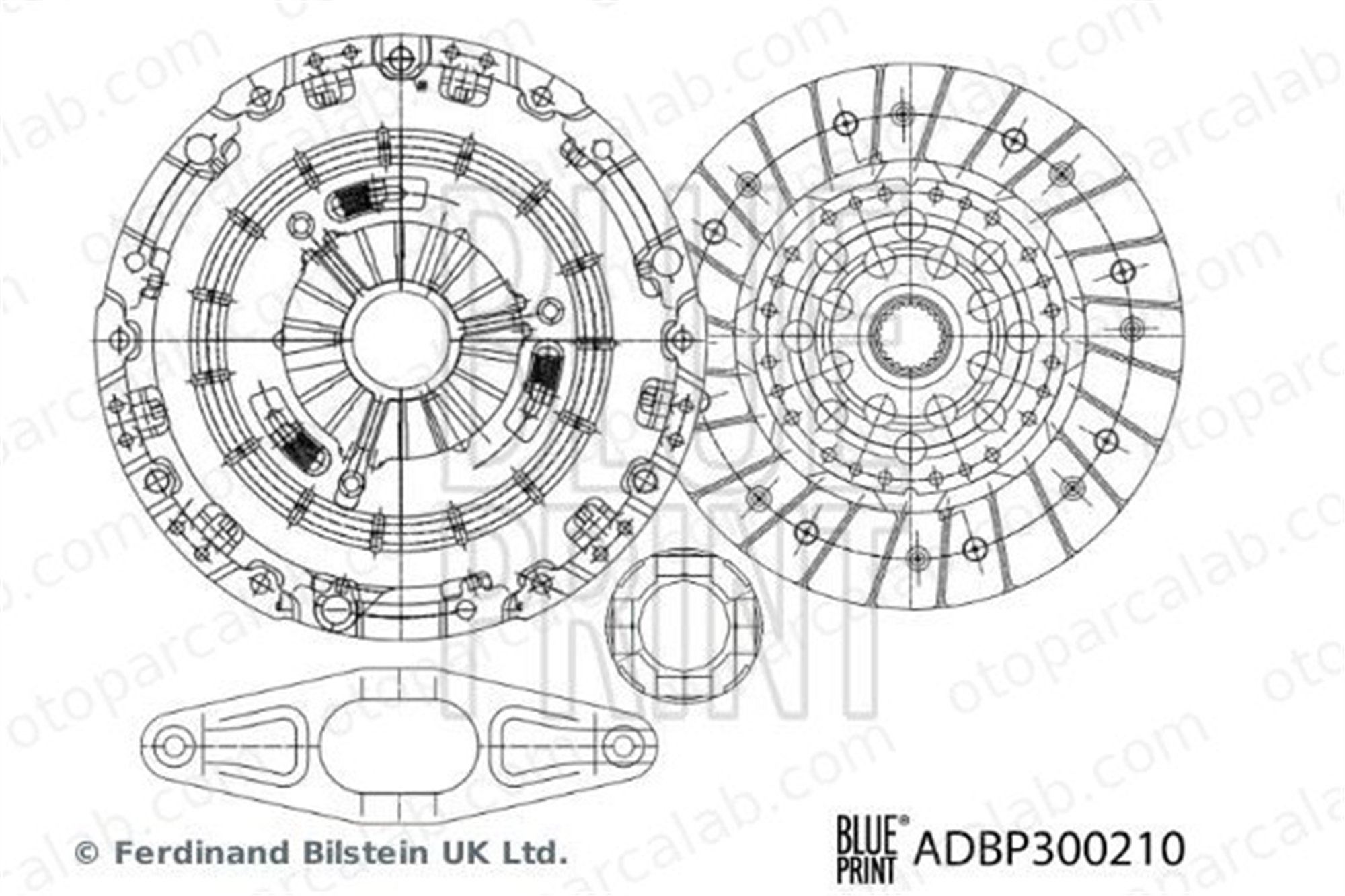 BLUE PRINT ADBP300210 Debriyaj Seti BMW 1 3 21207625147