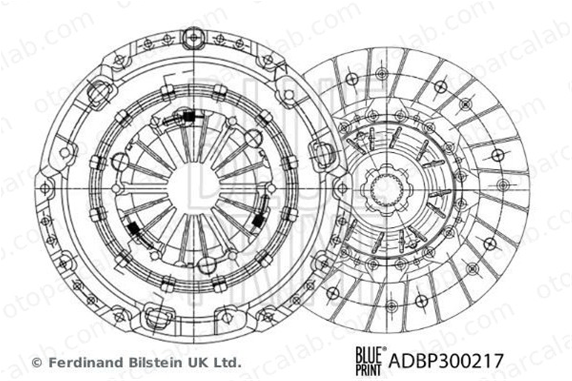 BLUE PRINT ADBP300217 Debriyaj Seti SKODA OCTAVIA III OCTAVIA III Combi 3L141018 03L141018