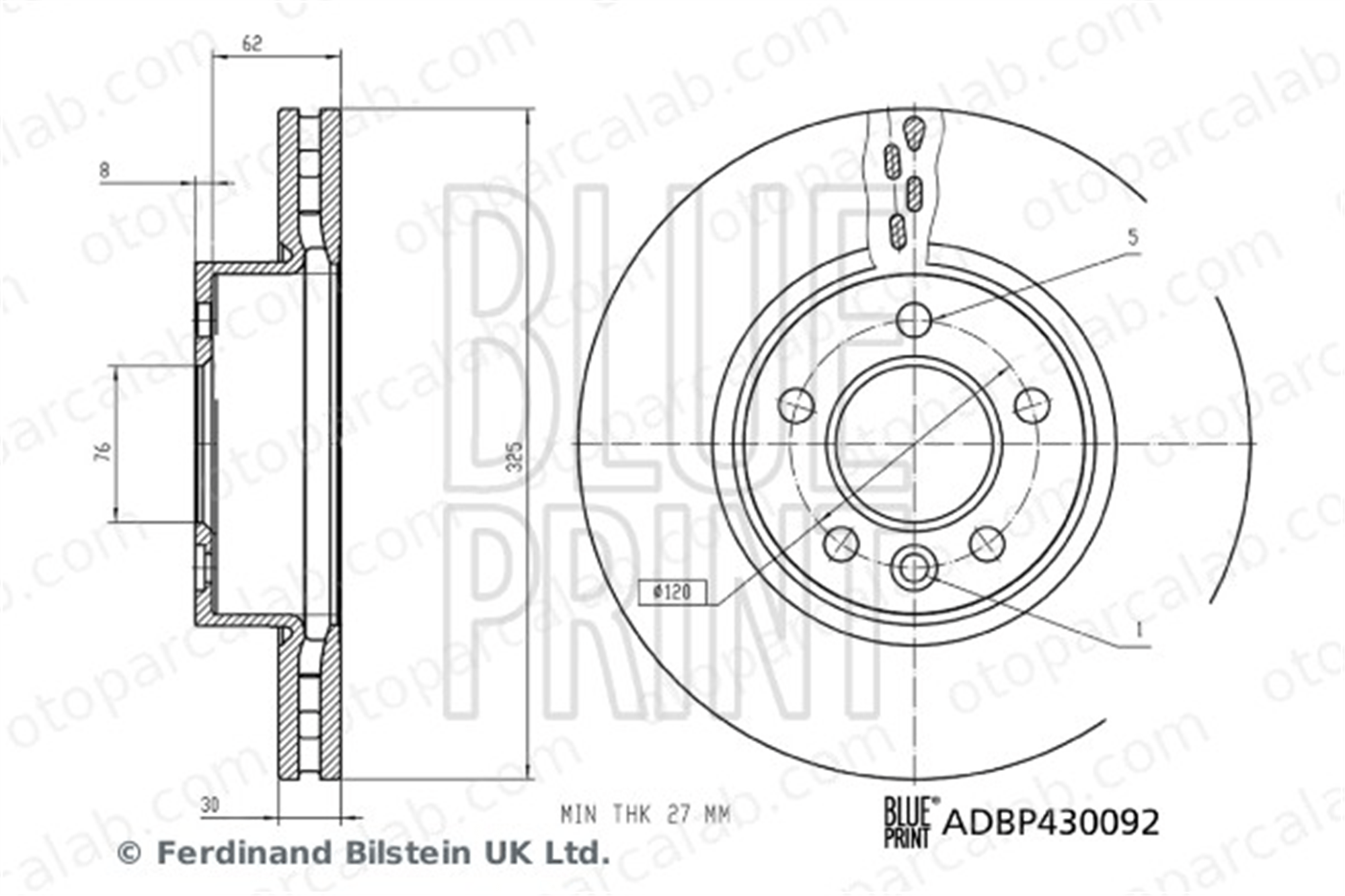 BLUE PRINT ADBP430092 Motor Takozu Ön VW CRAFTER Panelvan/Van CRAFTER Platform şasi