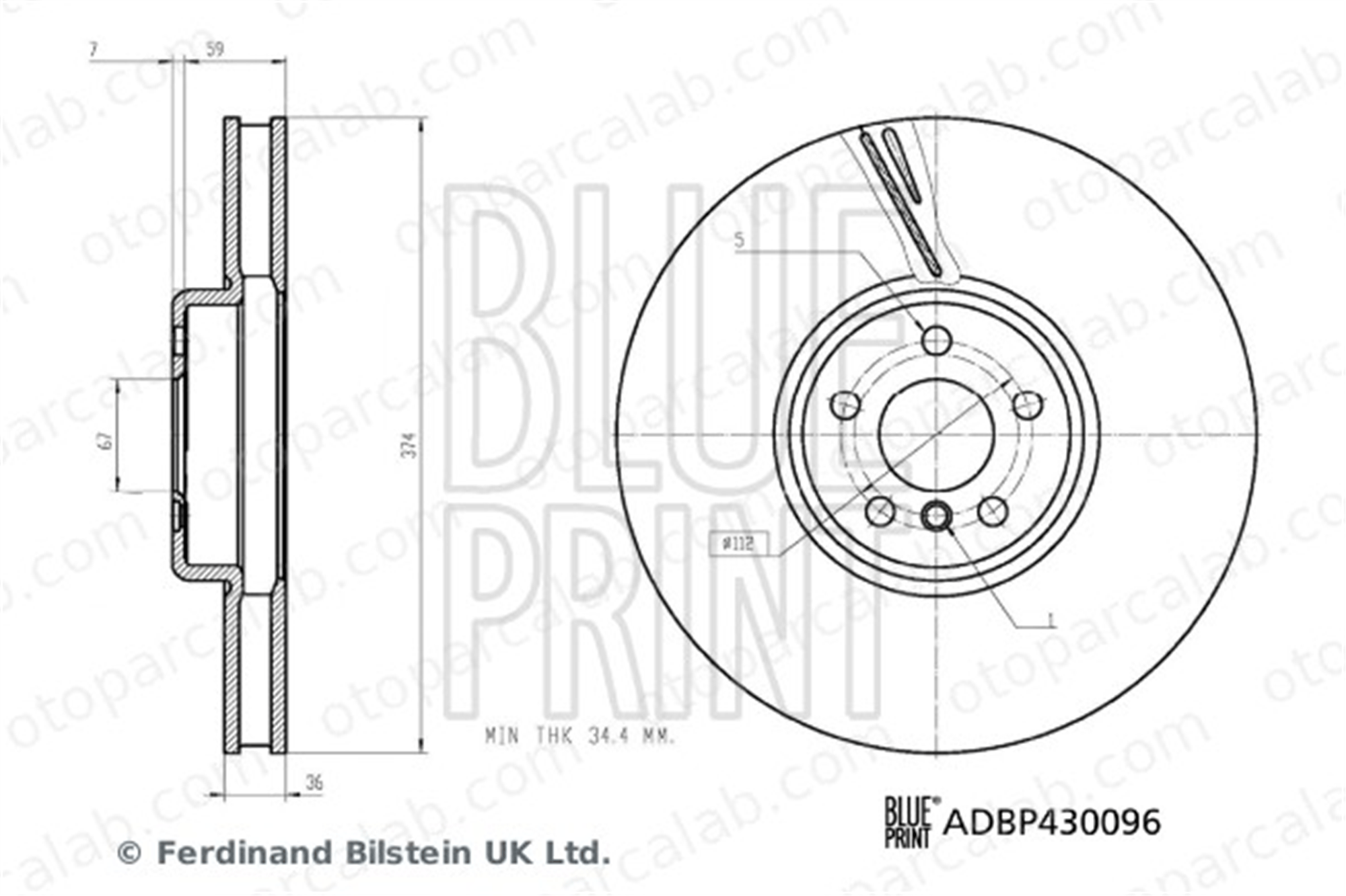 BLUE PRINT ADBP430096 Salıncak Burcu Ön Alt Sağ veya Sol BMW 6 Gran Turismo 7 34106875284