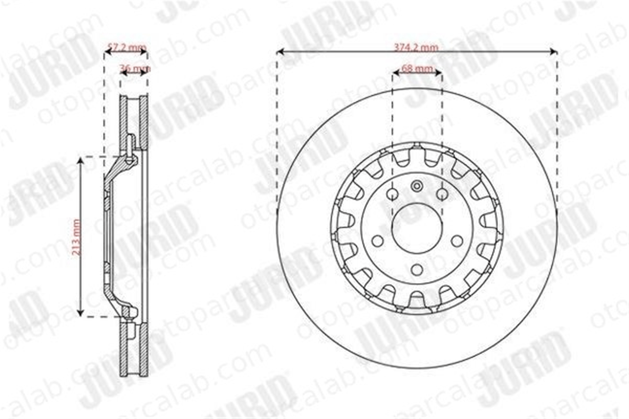 BLUE PRINT ADBP430270 Fren Disk Ayna Ön Sağ ve Sol AUDI A4 B9 A4 B9 Avant 4M0615301AD 4M0615301AS