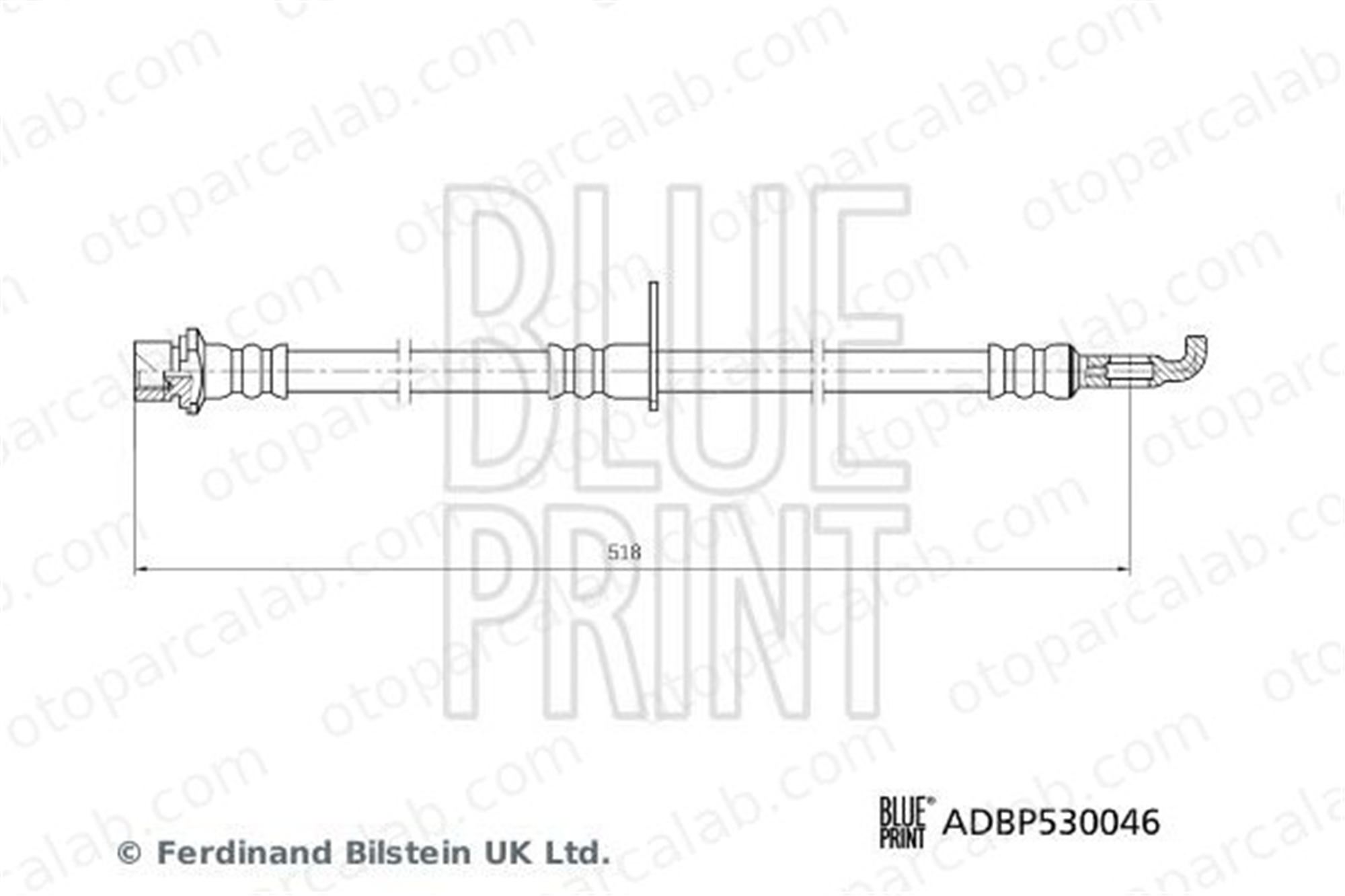 BLUE PRINT ADBP530046 Fren Hortumu Arka Sağ TOYOTA CAMRY LEXUS UX 9094702H69 90947T2166