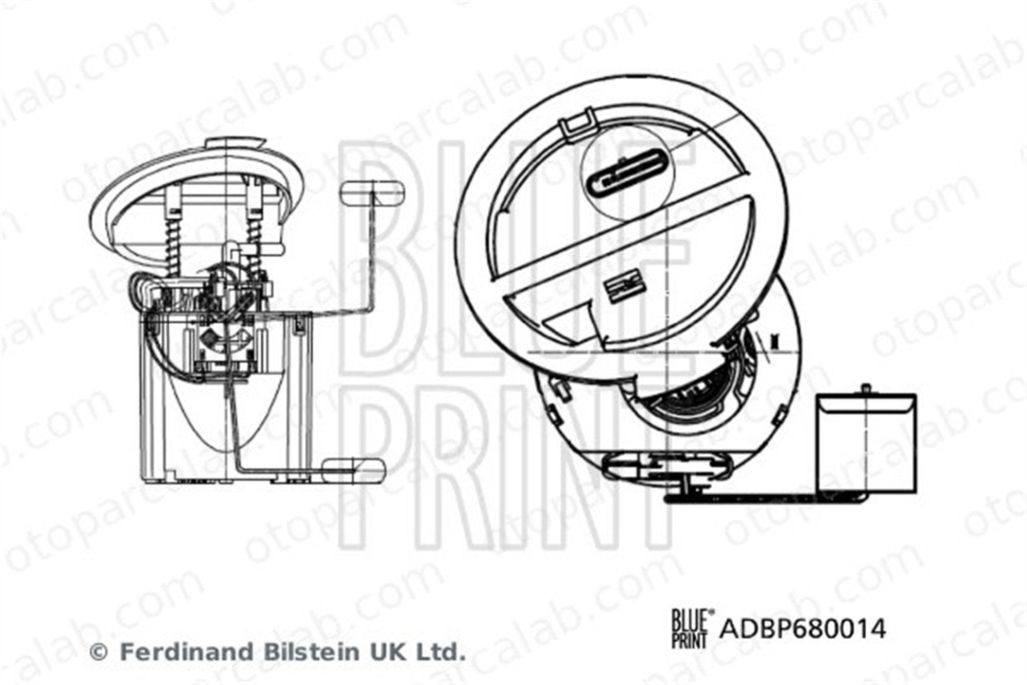BLUE PRINT ADBP680014 Depo Şamandırası MERCEDES-BENZ C-SERISI C-SERISI T-Model 2044700294 A2044700294