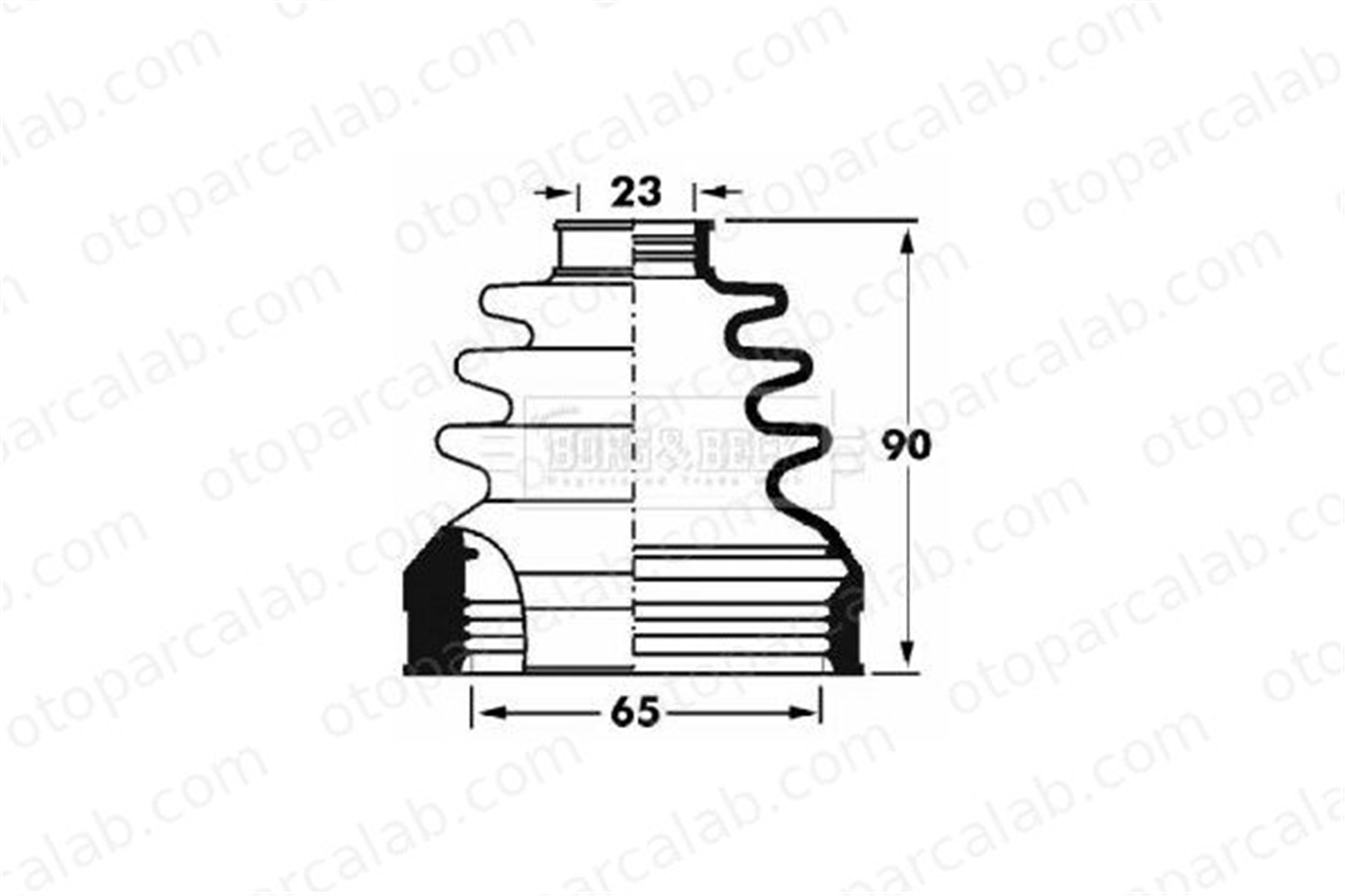 BLUE PRINT ADBP810154 Aks Körüğü Arka İç Sağ veya Sol MITSUBISHI LANCER VIII RENAULT KANGOO / GRAND KANGOO II 442802690SK1 0442802690SK1