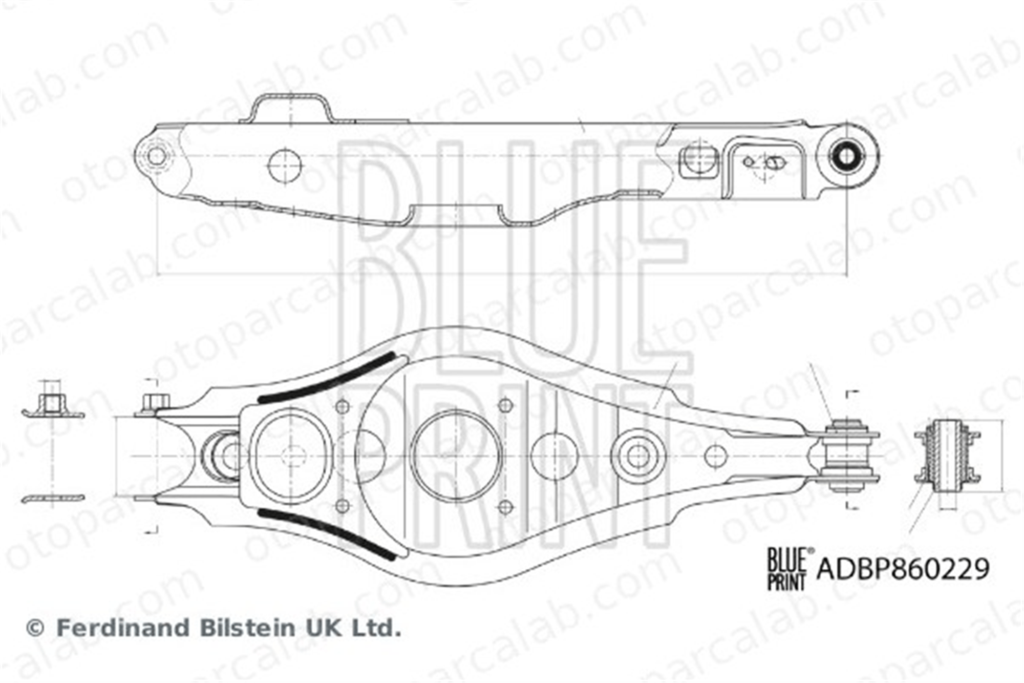 BLUE PRINT ADBP860229 Salıncak Arka Alt Sağ veya Sol TOYOTA RAV 4 III RAV 4 IV 4874042020