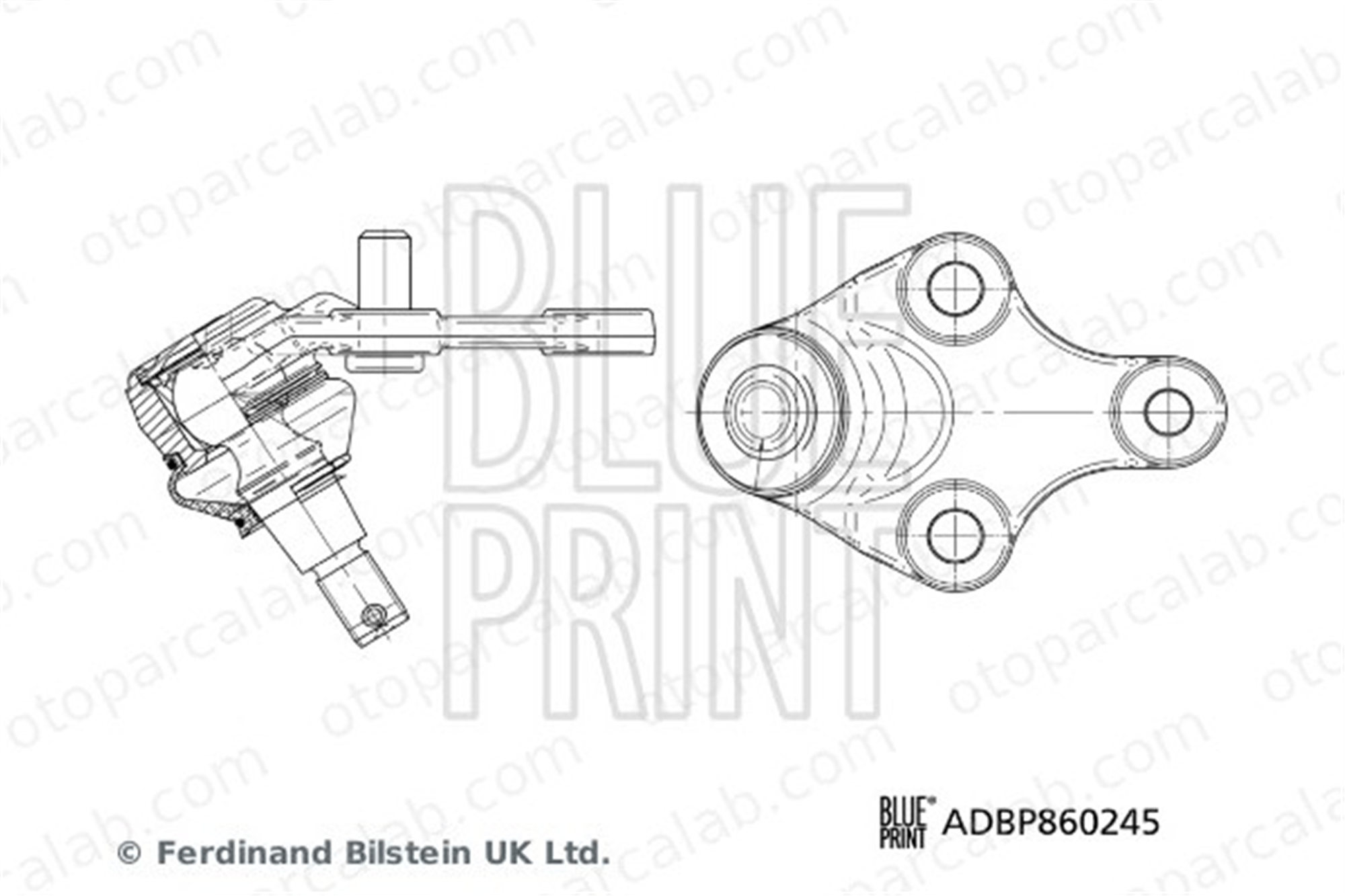 BLUE PRINT ADBP860245 Rotil Alt Sağ veya Sol TOYOTA CAMRY COROLLA CROSS 4333009A40