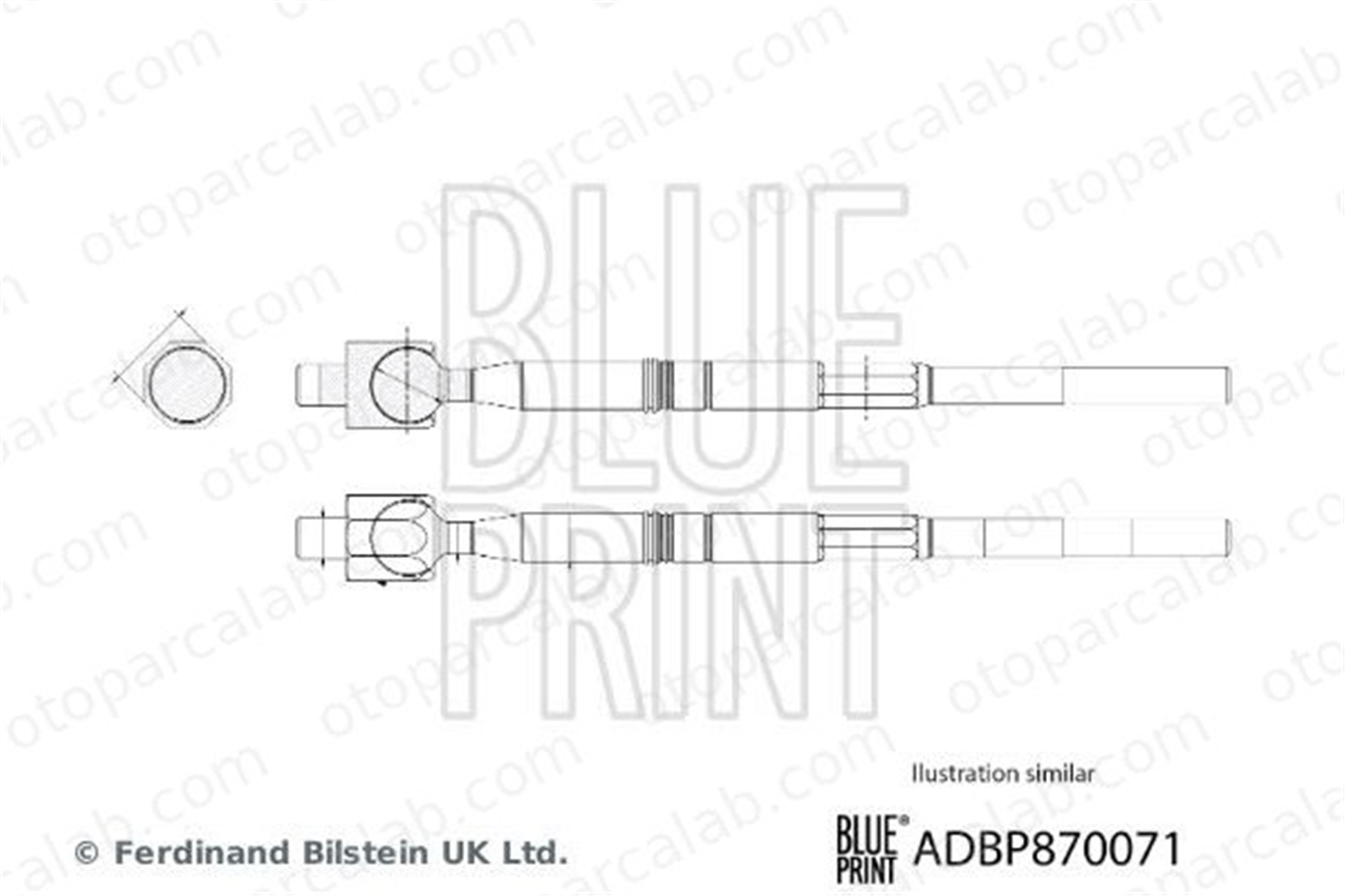 BLUE PRINT ADBP870071 Rot Mili Sol ISUZU D-MAX II 8981650550