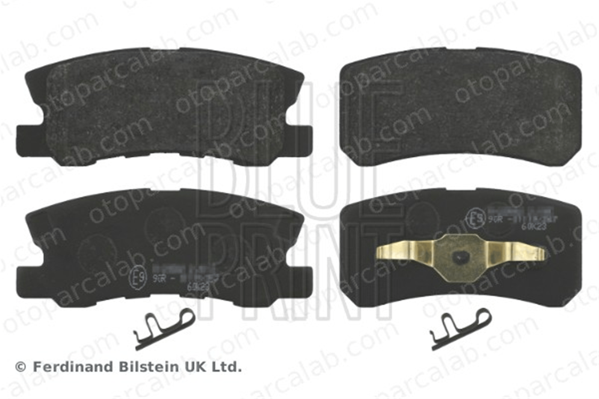BLUE PRINT ADC44259 Fren Disk Balata Arka JEEP COMPASS PEUGEOT 4008 4605A448 68020256AA