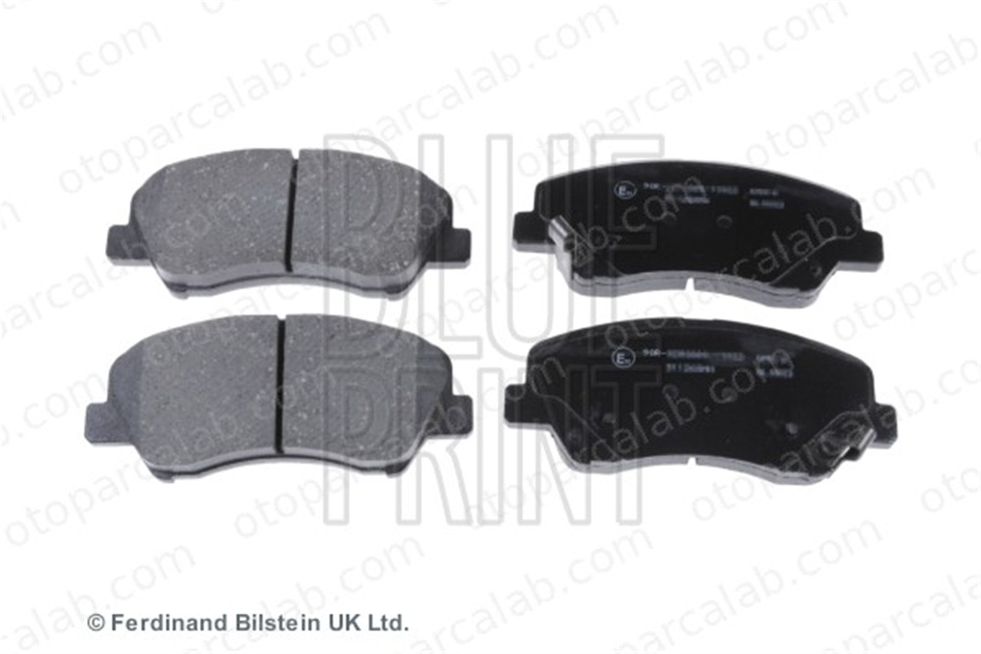 BLUE PRINT ADG042128 Fren Disk Balata Ön HYUNDAI ACCENT IV Sedan KIA RIO III 581011RA00 581011RA05