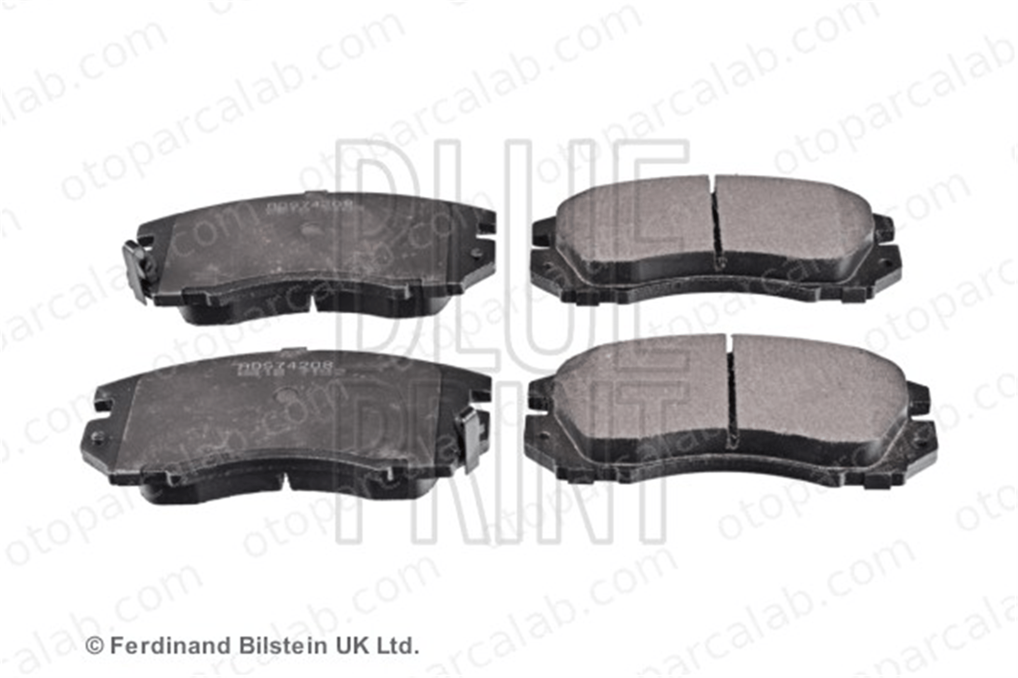 BLUE PRINT ADS74208 Fren Disk Balata Ön SUBARU LEGACY I LEGACY I Station wagon 26296AA040 26296AA182